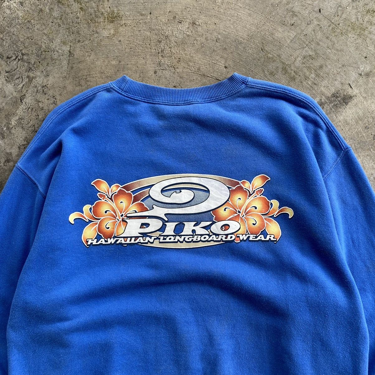 Vintage PIKO Hawaiian Surf Wear Sweatshirt Size US L / EU 52-54 / 3 - 2 Thumbnail