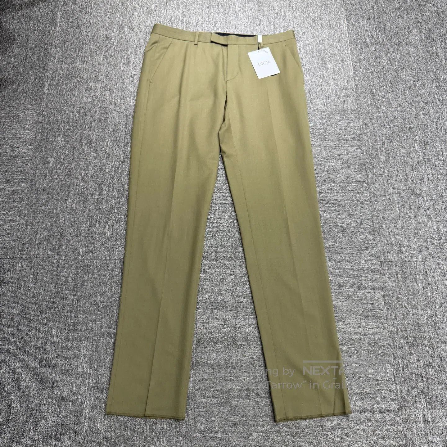 Dior Dior SIZE44-54 Olive-green wool casual pants| Size US 28 / EU 44 - 1 Thumbnail