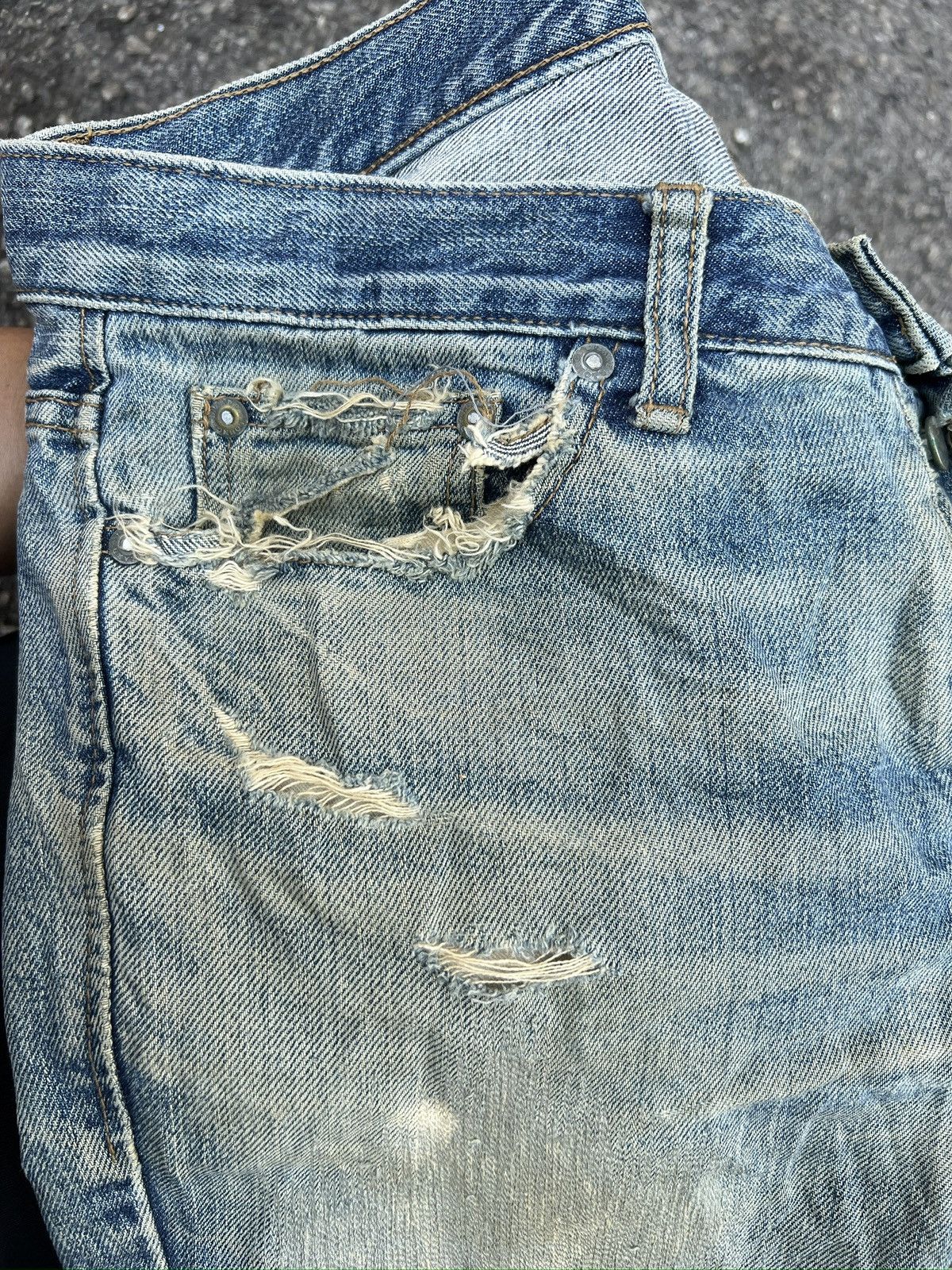 Japanese Brand 5. LoungeLizard Japanase Brand Rusty jeans Size US 31 - 10 Thumbnail