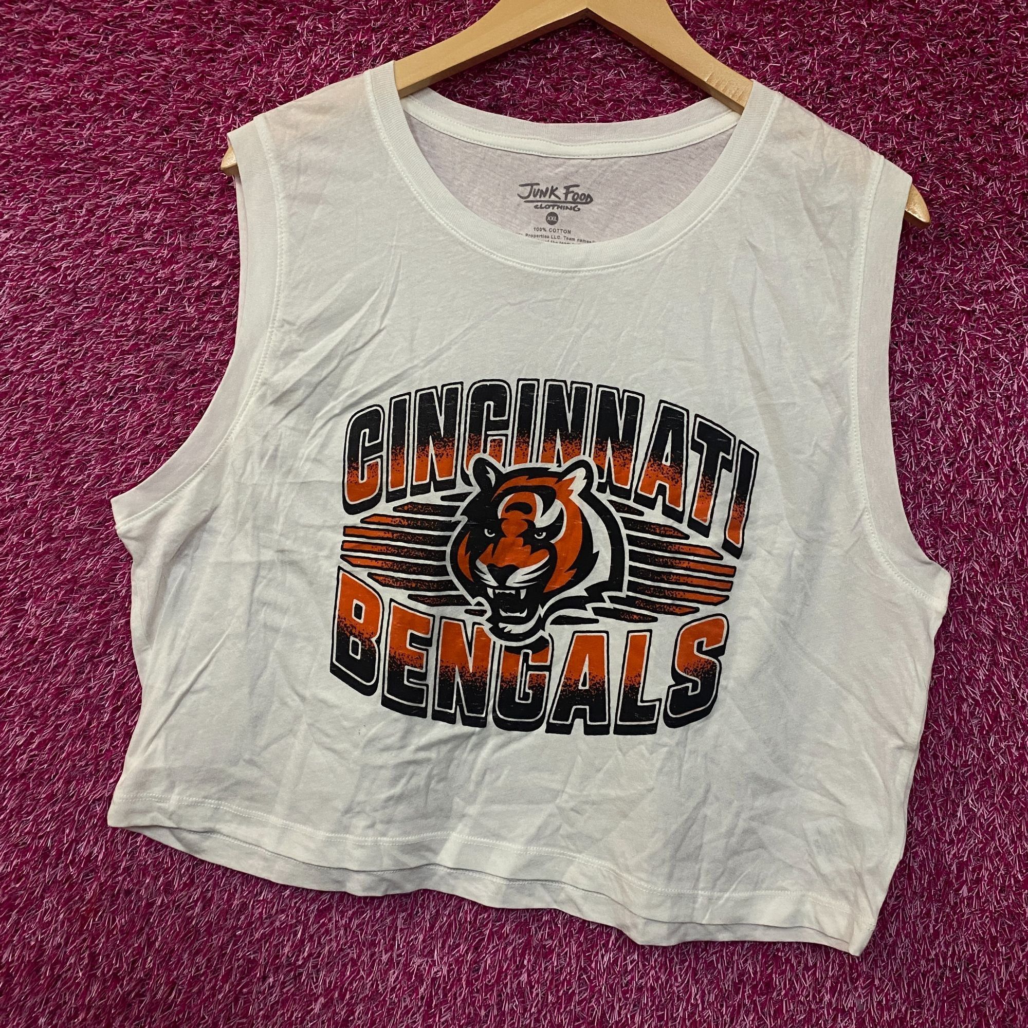 Junk Food Junk Food Clothing NFL Cincinnati Bengals Cropped Sleeveless Size XXL / US 16-18 / IT 52-54 - 3 Thumbnail