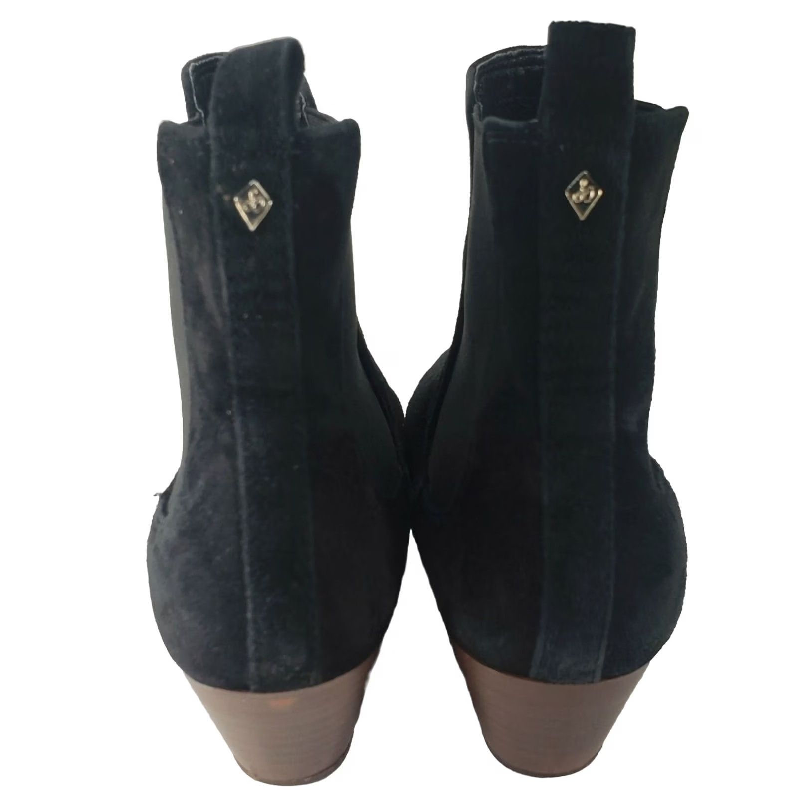 Sam Edelman Sam Edelman Chelsea Boots Women's 8.5B Black Leather Pull On Pointed Toe Block Heel Ankle Boots Size US 9 / IT 39 - 5 Thumbnail