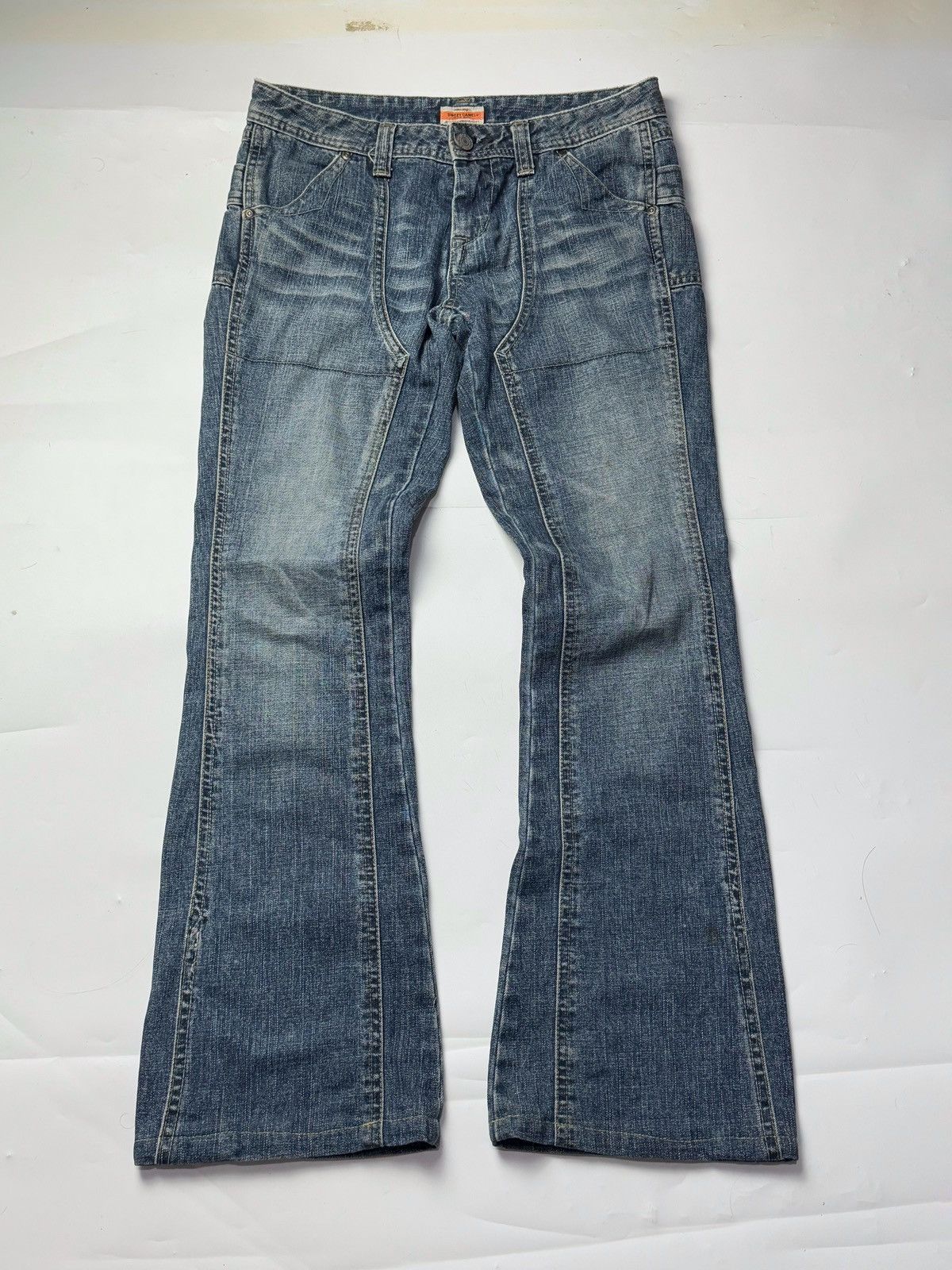 If Six Was Nine Flared Bootcut Double Knee Denim Sweet Camel Japanese Size 28" / US 6 / IT 42 - 1 Thumbnail