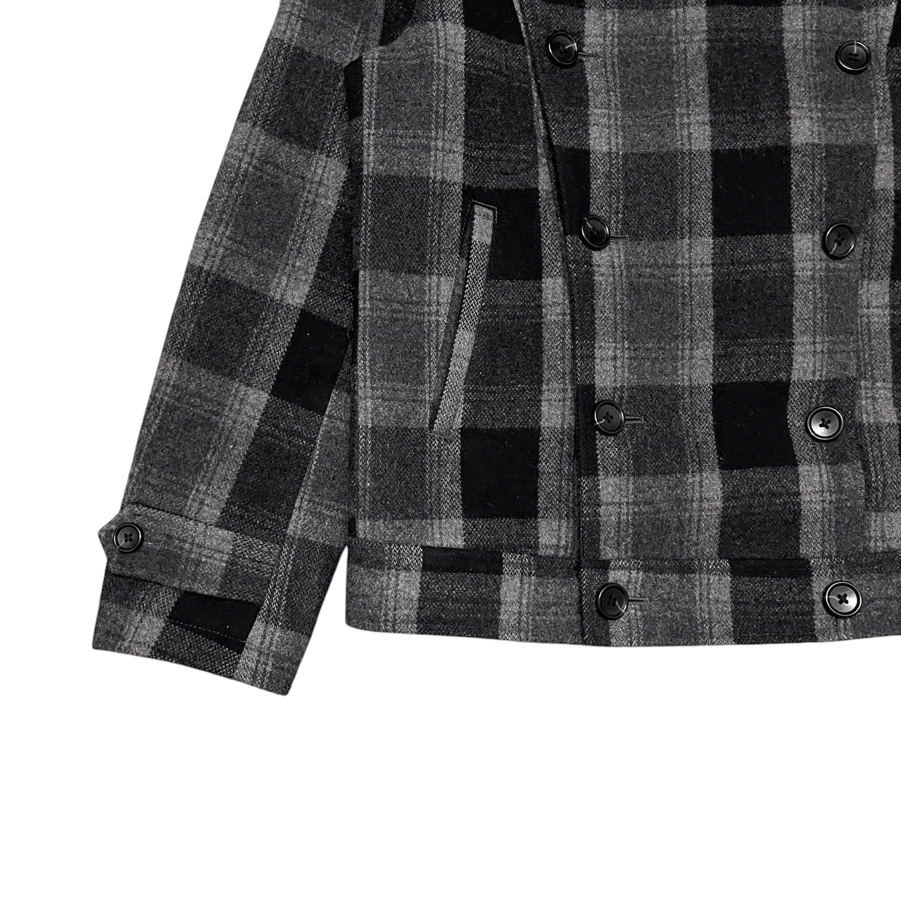 Ships Jet Blue Vintage Ships Jet Blue Wool Hooded Coat Plaid Size US M / EU 48-50 / 2 - 3 Thumbnail