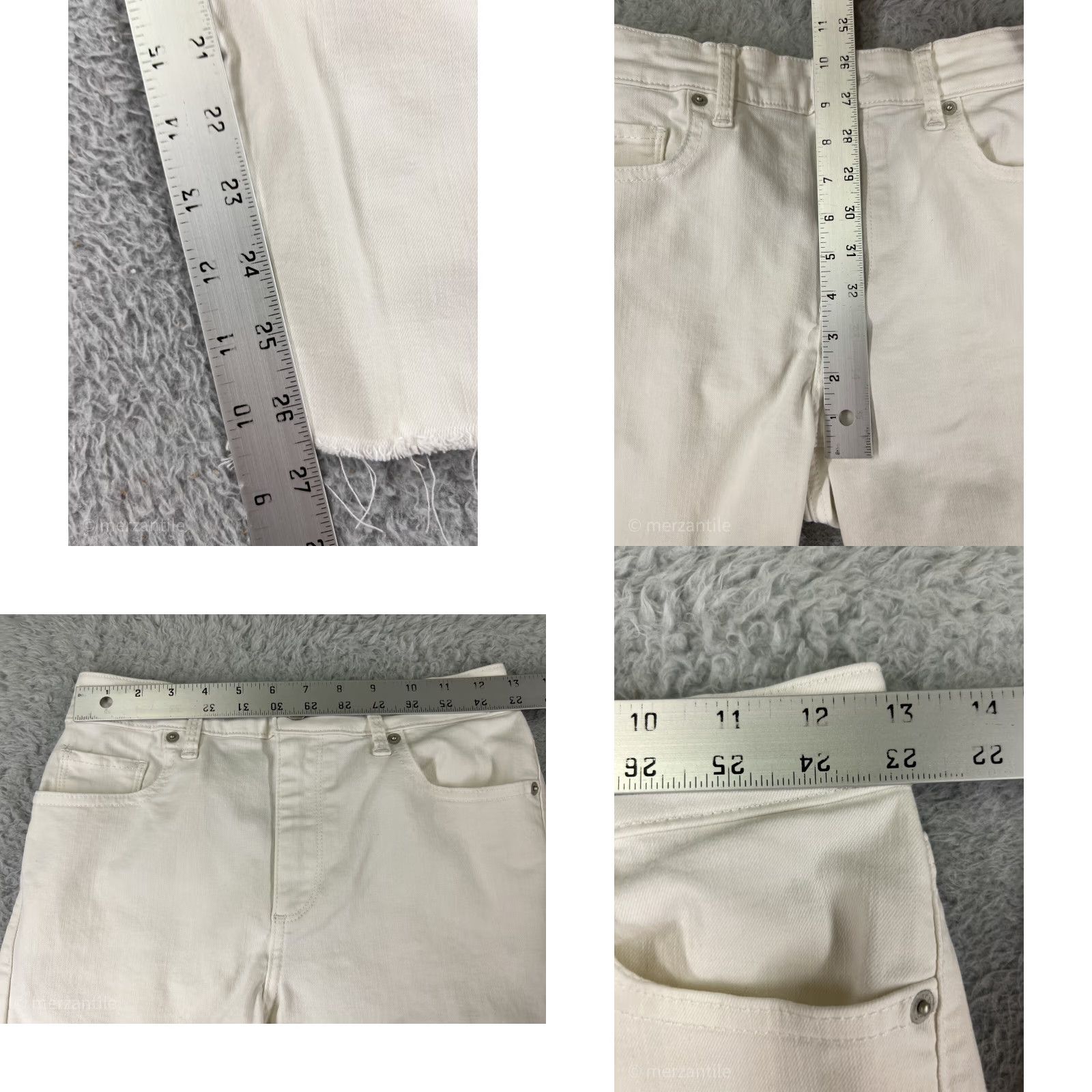 Lucky Brand Lucky Brand Jeans Women 24 White Denim Bridgette Skinny Cotton Blend 24x27 Jeans Women Size 42" / US 20 - 9 Thumbnail