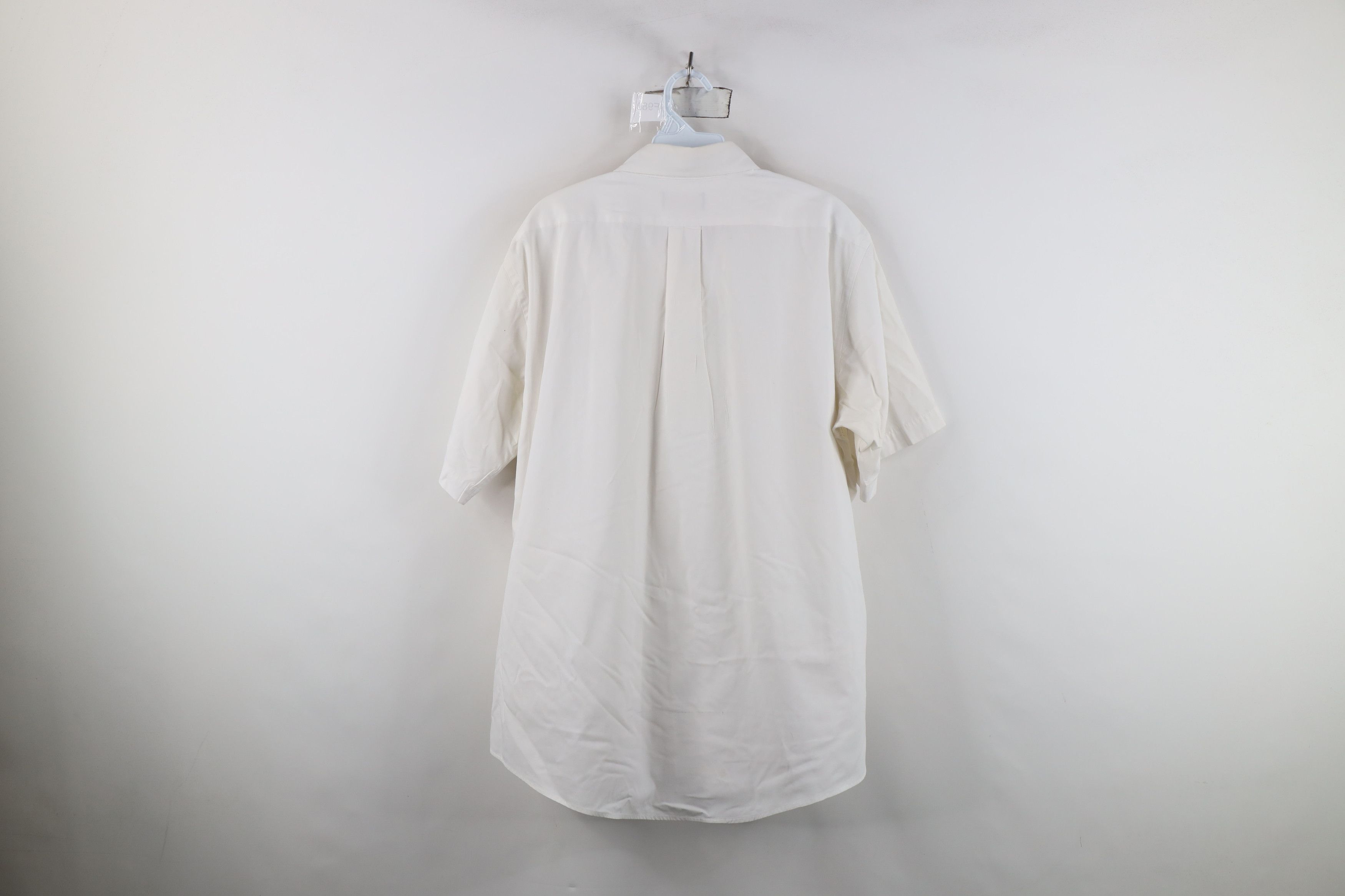 Vintage Vintage 90s Oxford Short Sleeve Button Down Shirt USA White Size US M / EU 48-50 / 2 - 13 Thumbnail