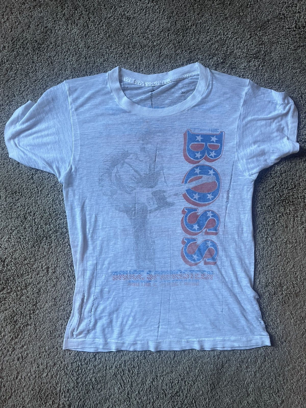 Vintage BORN IN THE USA - Bruce Springsteen- World Tour 85-86 SMALL Size US S / EU 44-46 / 1 - 5 Thumbnail