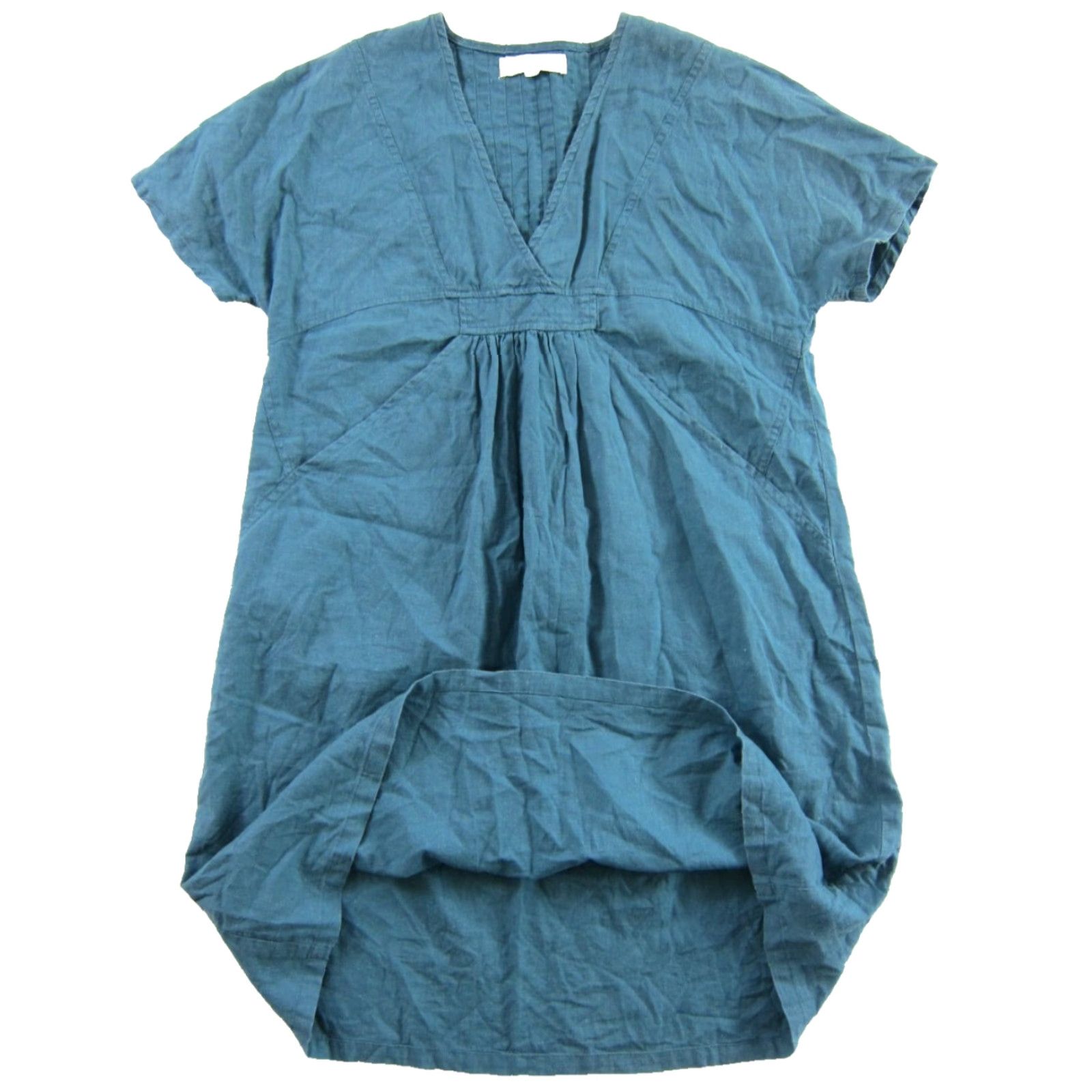 Johnny Was Johnny Was Calme' Hemp Organic Cotton Sea Green Pocket Short Sleeve Dress XS Shirt Dress Womens Vintage Size 26" / US 2 / IT 38 - 6 Thumbnail