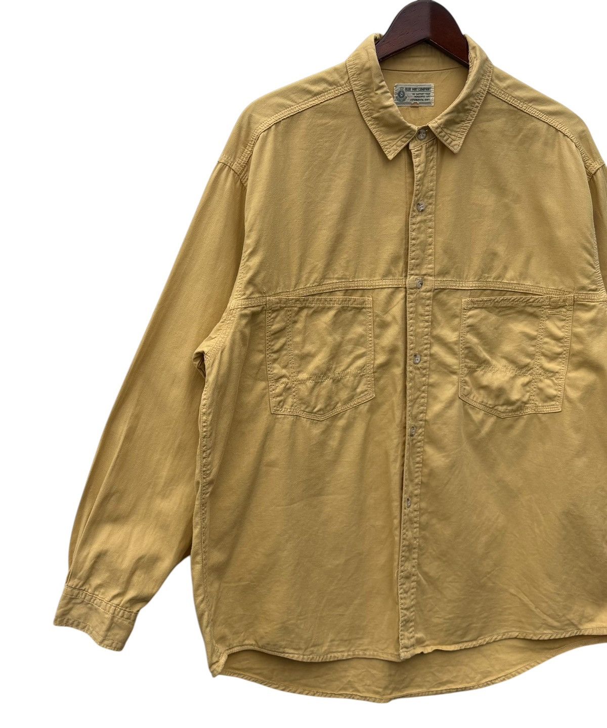Japanese Brand Blue Way Japan Double Pocket Button Up Shirt Size US L / EU 52-54 / 3 - 4 Thumbnail