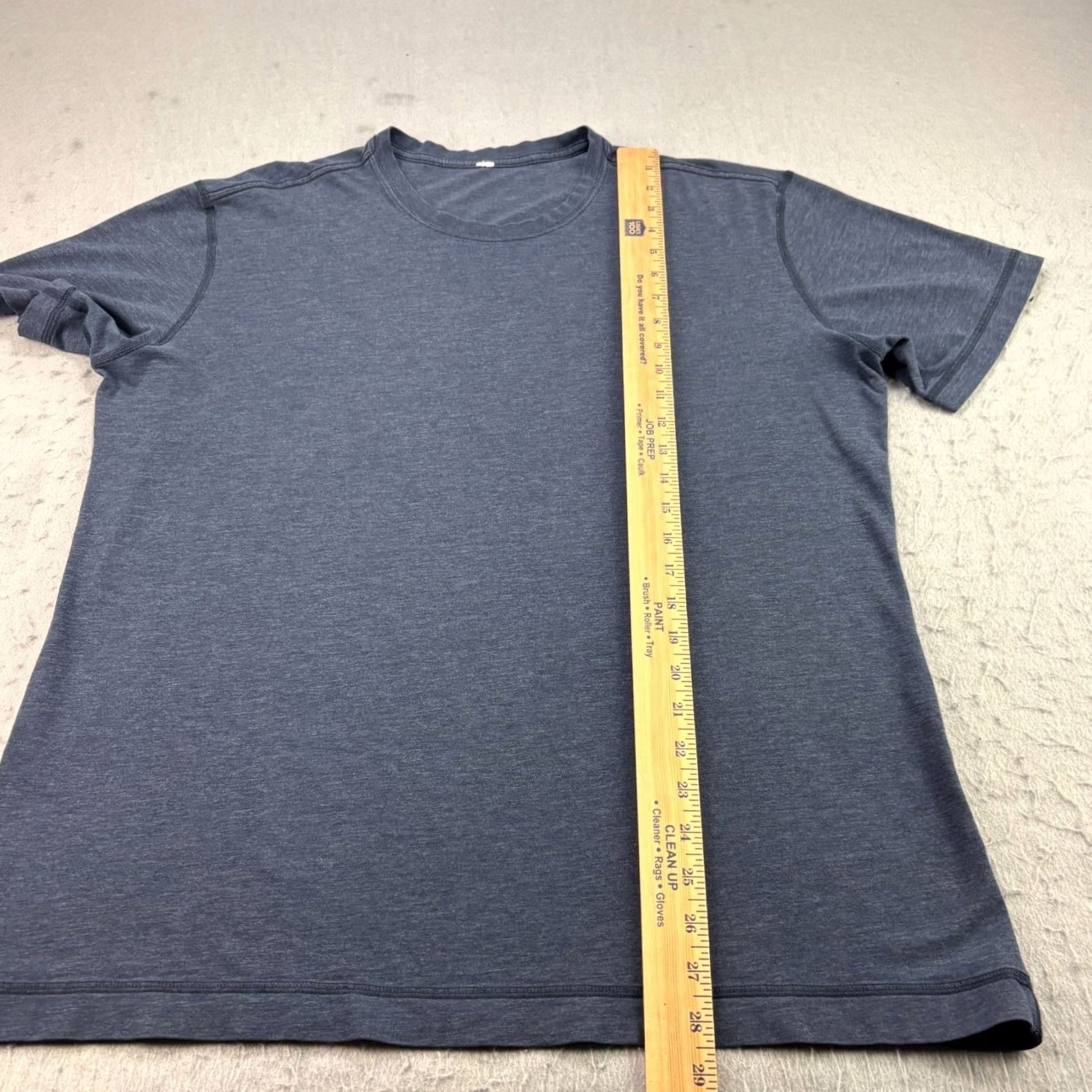 Lululemon Lululemon Commission Shirt Mens XL Blue Crew Neck Slim Fit Athleisure Shirt Size US XL / EU 56 / 4 - 3 Thumbnail