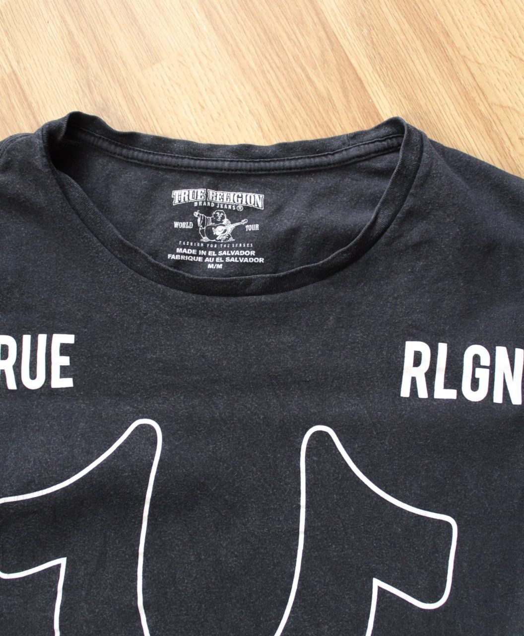 True Religion 🔥 Vintage True Religion Faded Washed T Shirt Logo Y2K Black Size US M / EU 48-50 / 2 - 2 Thumbnail