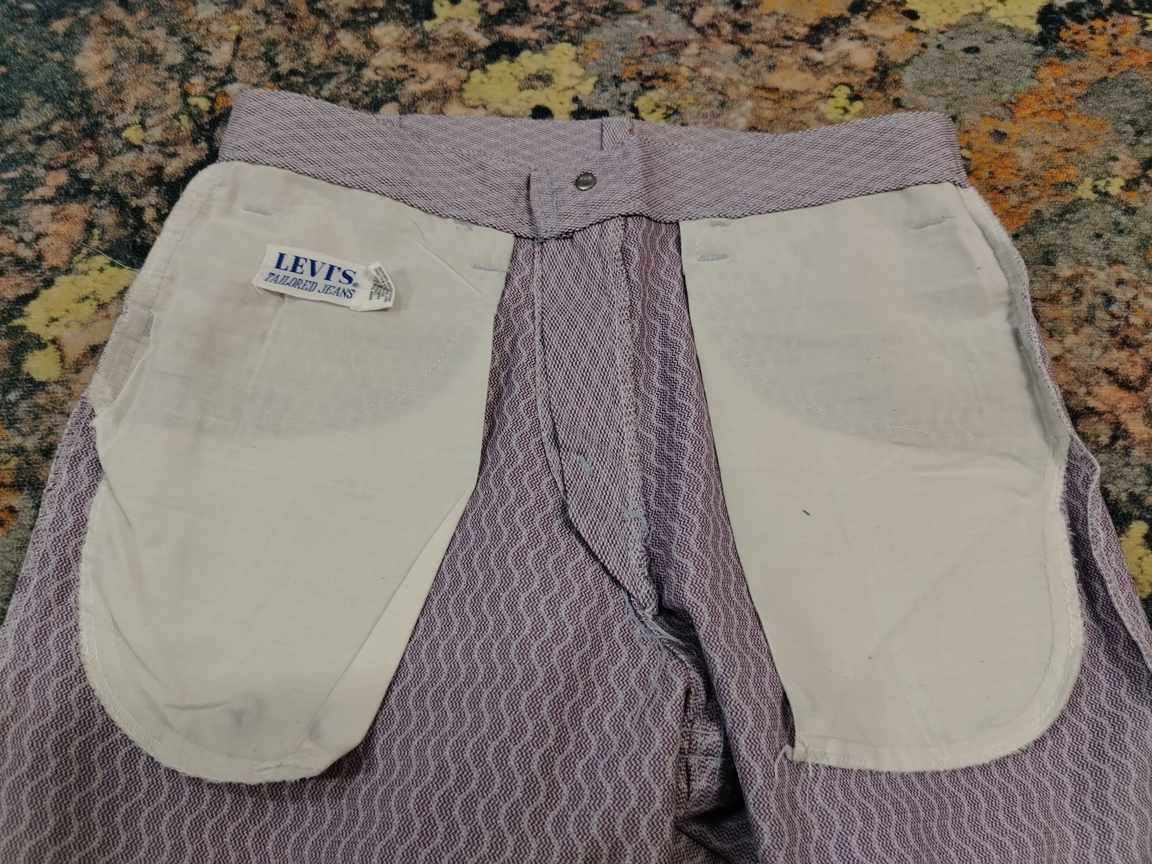 Levi's Vintage 60/70s Levi's Big E white tab flare pants Size US 29 - 4 Thumbnail