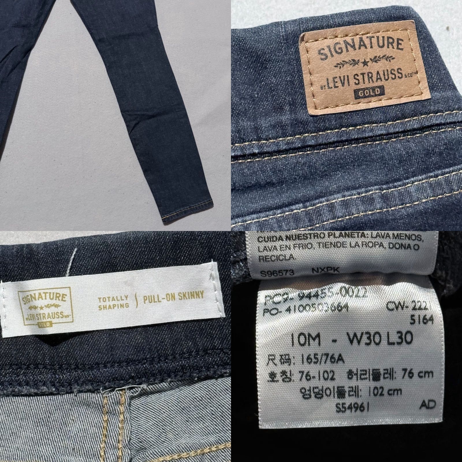 Levi's Levi's Signature by Gold Pull-On Skinny Jeans Women Blue Shaping - 30x30 Jeans Size 30" / US 8 / IT 44 - 8 Thumbnail
