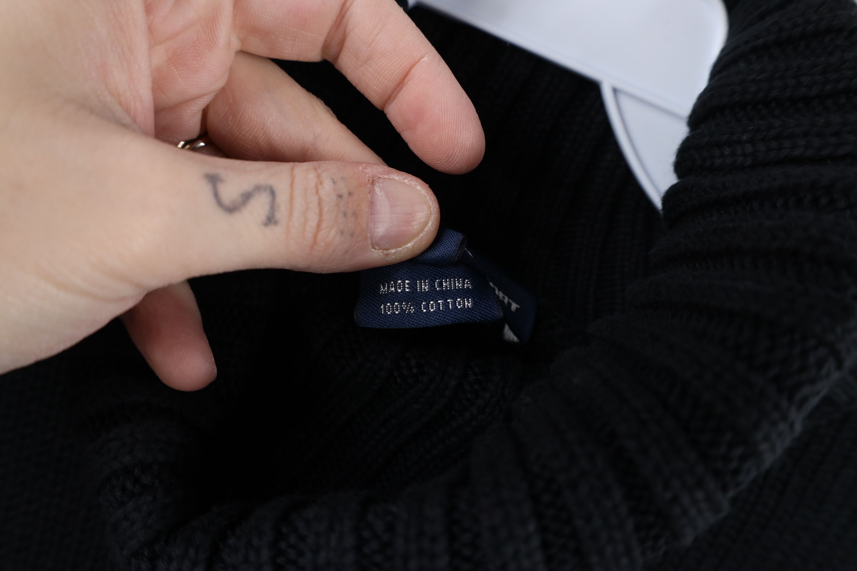 Ralph Lauren × Vintage Vintage 90s Ralph Lauren Cotton Turtleneck Sweater Black Size M / US 6-8 / IT 42-44 - 6 Thumbnail