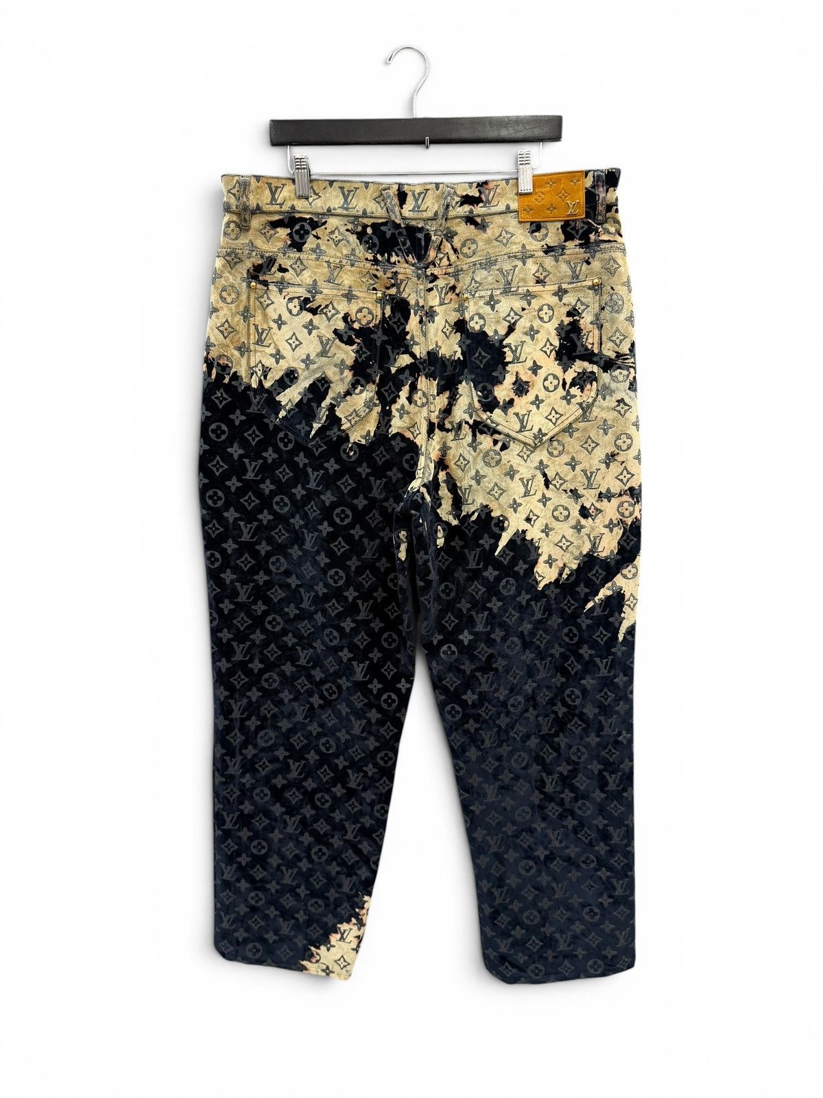 Louis Vuitton Louis Vuitton Fire Cloud Denim Monogram Jeans Size US 38 / EU 54 - 3 Thumbnail