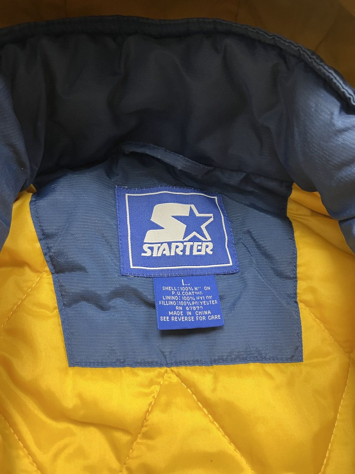 Starter Vintage NCAA Starter Michigan Wolverines Jacket 90’s Rare Size US L / EU 52-54 / 3 - 13 Thumbnail