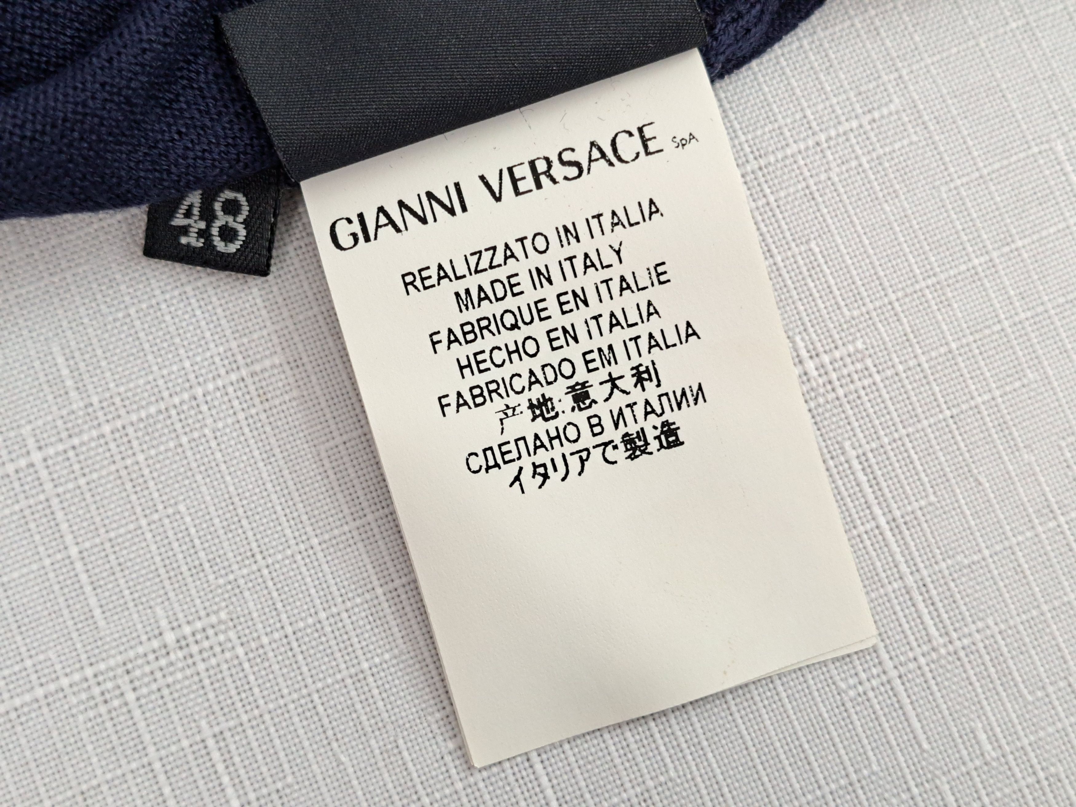 Versace Versace medusa logo crewneck knitted jumper. Size 48IT Size US M / EU 48-50 / 2 - 8 Thumbnail