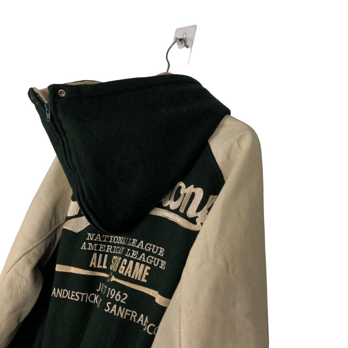 Japanese Brand 🔥Leather Jumper Stadium American National League Baseball Size US L / EU 52-54 / 3 - 10 Thumbnail
