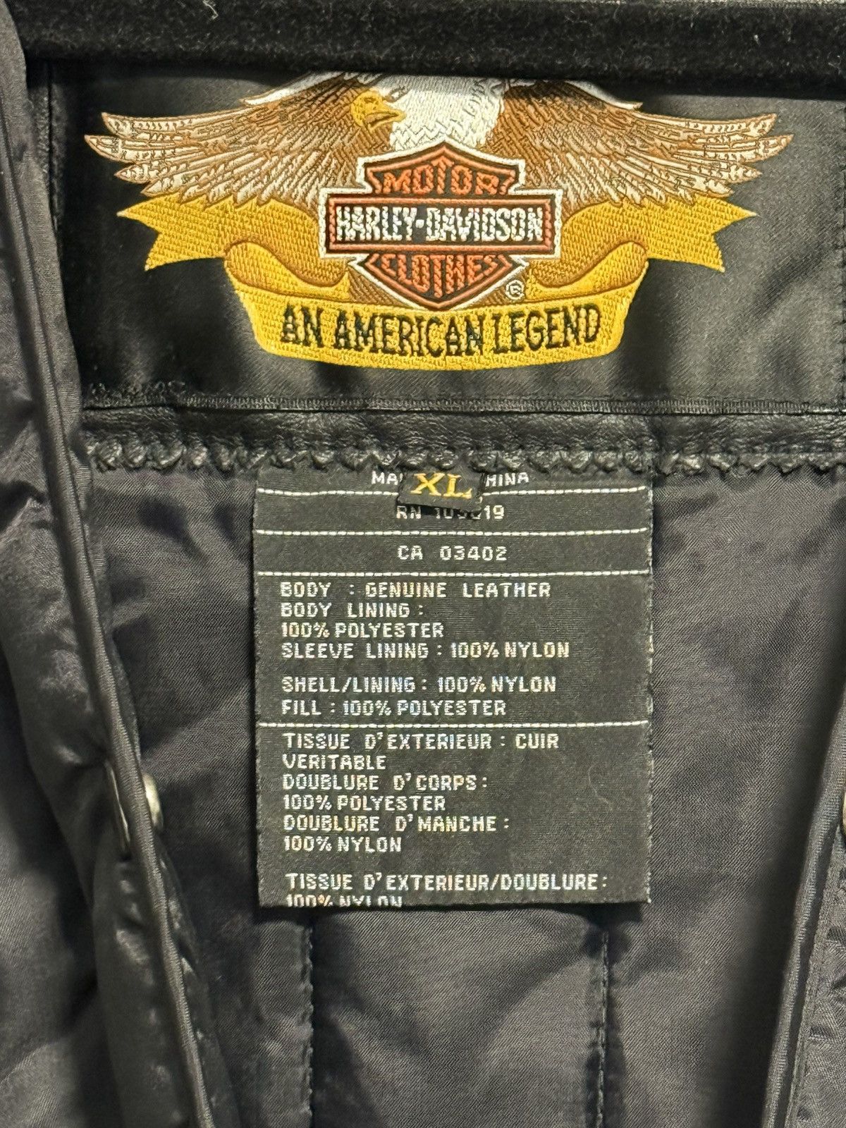 Harley Davidson Harley Davidson Black Leather Jacket "Nevada" with Liner XL Size US XL / EU 56 / 4 - 4 Thumbnail
