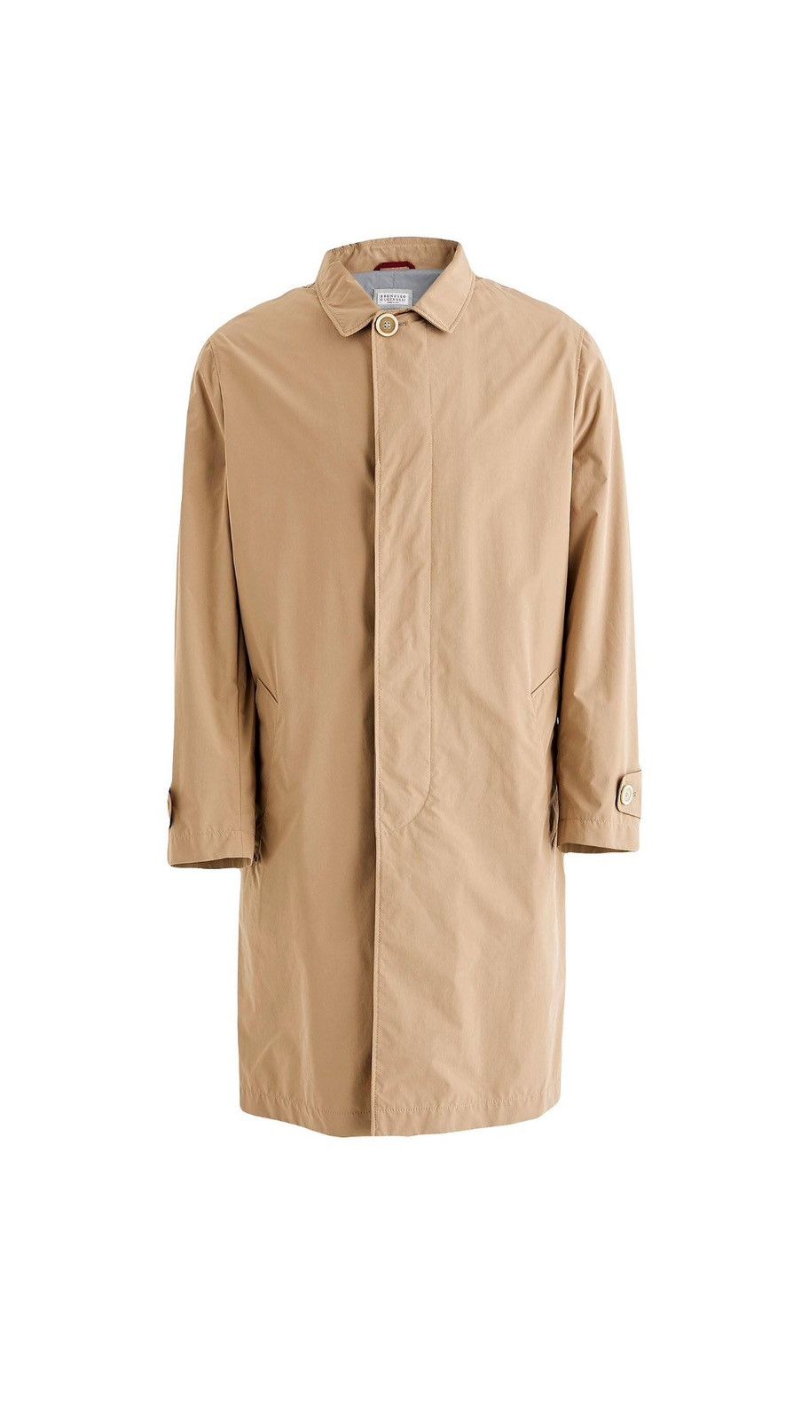 Brunello Cucinelli Camel Trench Coat Size US L / EU 52-54 / 3 - 1 Thumbnail