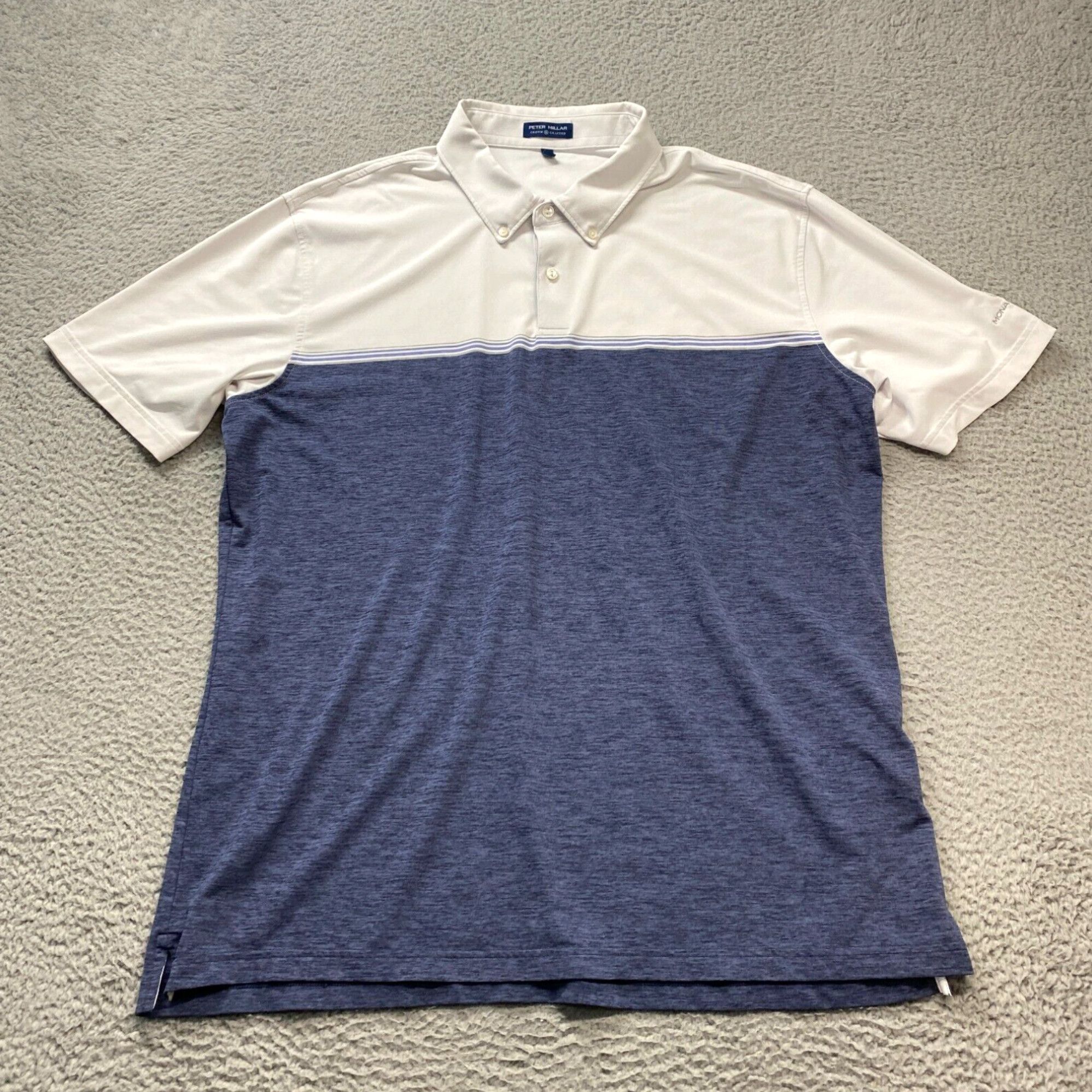 Peter Millar Crown Crafted Polo Shirt for Men in 2XL Size Featuring Stretch Performance and Monarch Beach Inspiration Grailed