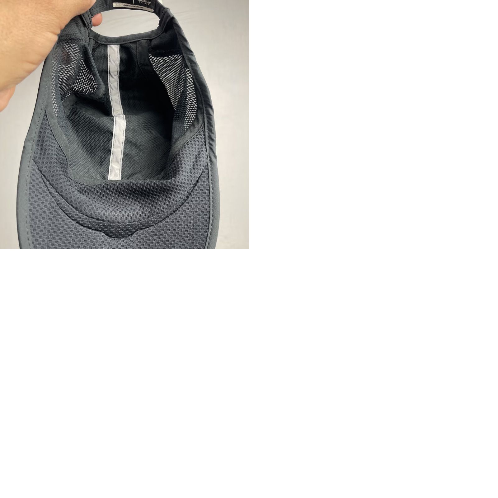 Nike Nike Daybreak Hat Cap Mens Adjustable Black 5 Panel Dri Fit Running Jogging Cap Size ONE SIZE - 10 Thumbnail