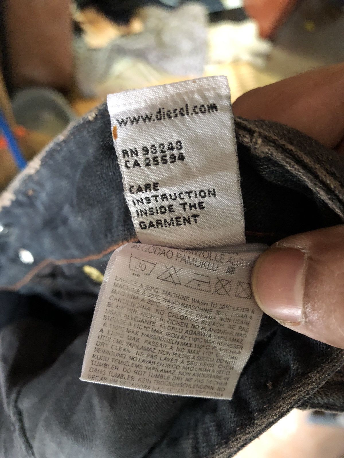 Diesel Diesel Industry Jeans Black Sun Faded Size US 36 / EU 52 - 7 Thumbnail