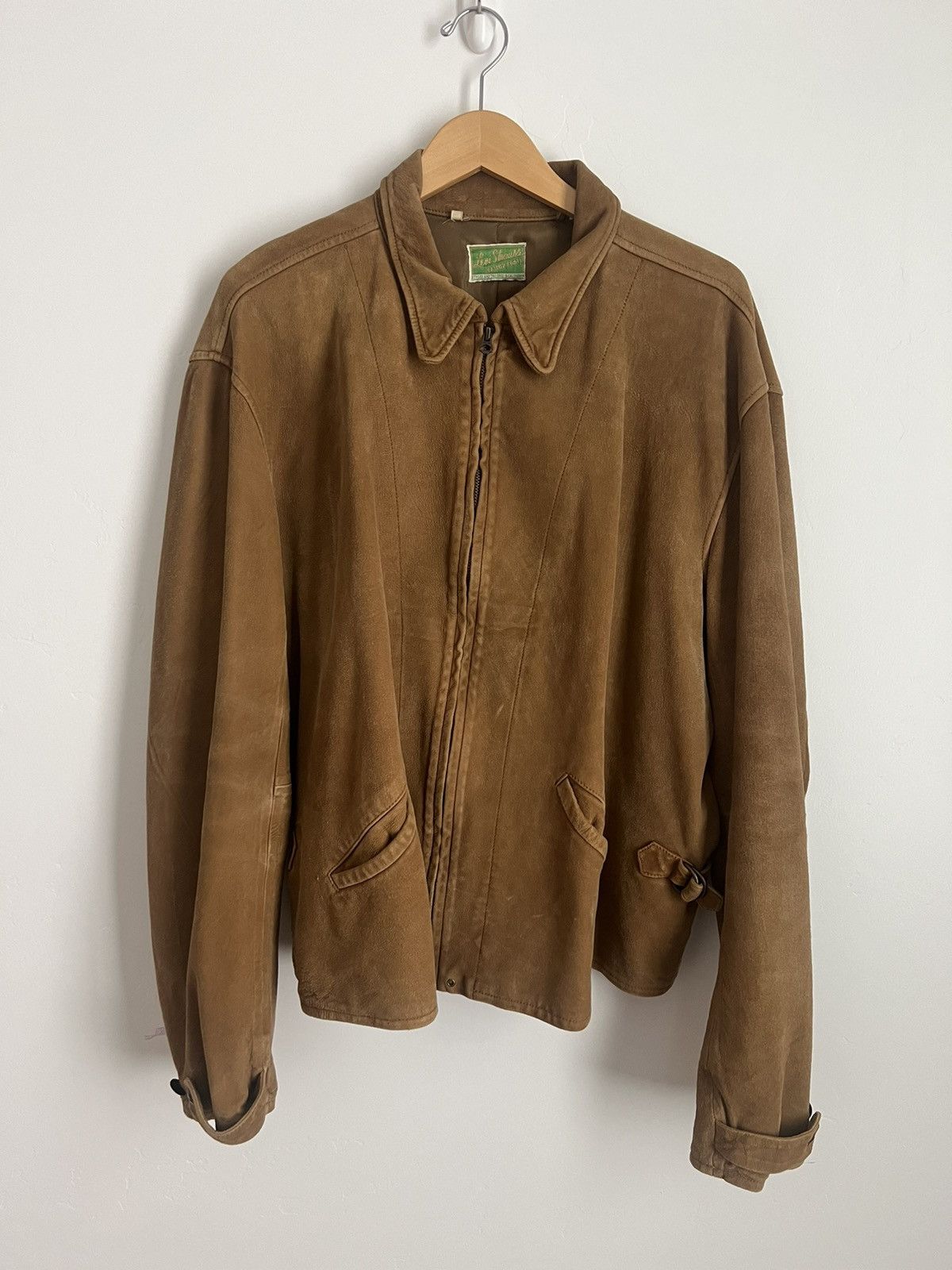 image of Levis Menlo James Bond Skyfall Leather Jacket! in Beige, Men's (Size XL)
