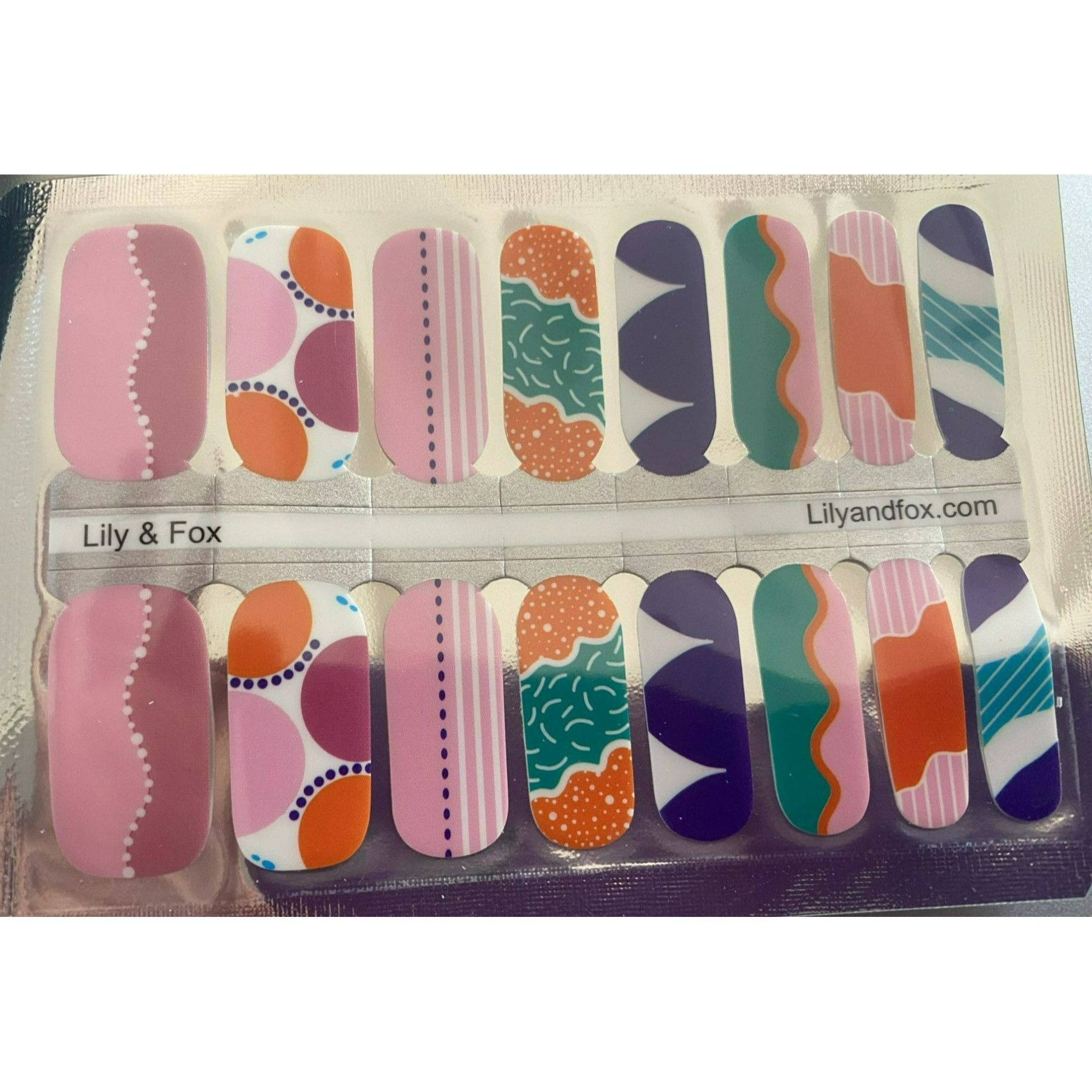 Other Lily & Fox Nail Wraps Variety Pack 2 Blue Lagoon & 1 Abstrac Size ONE SIZE - 4 Thumbnail