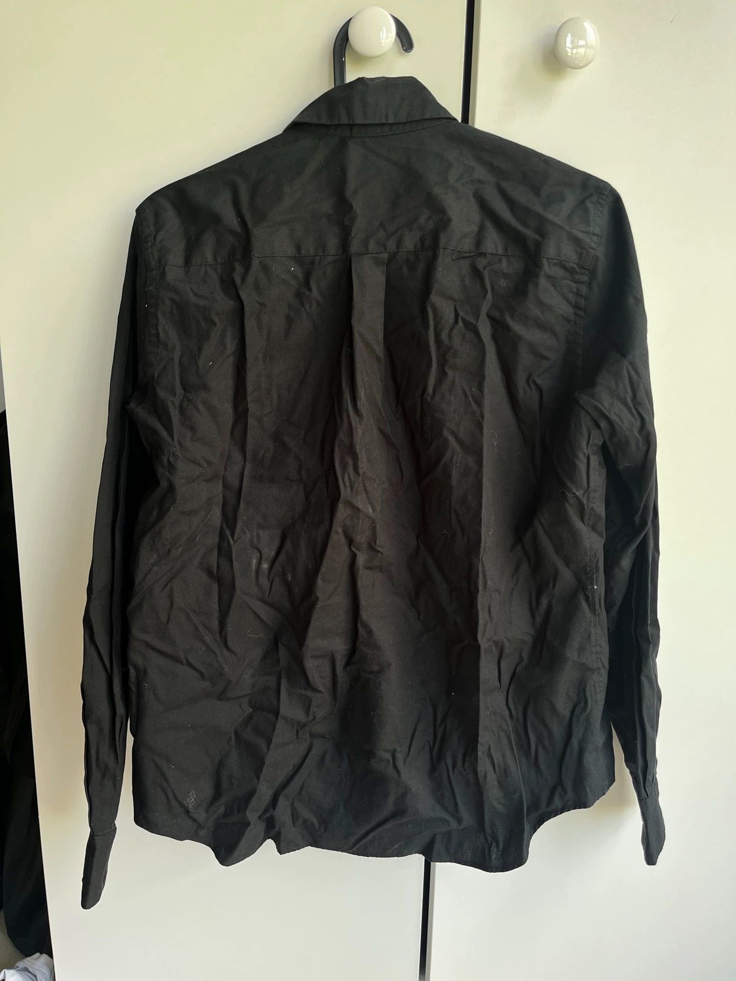 Comme des Garcons CDG Bow Shirt XS Cute Dark Back Gray Stain (Washed) Size US XS / EU 42 / 0 - 6 Thumbnail