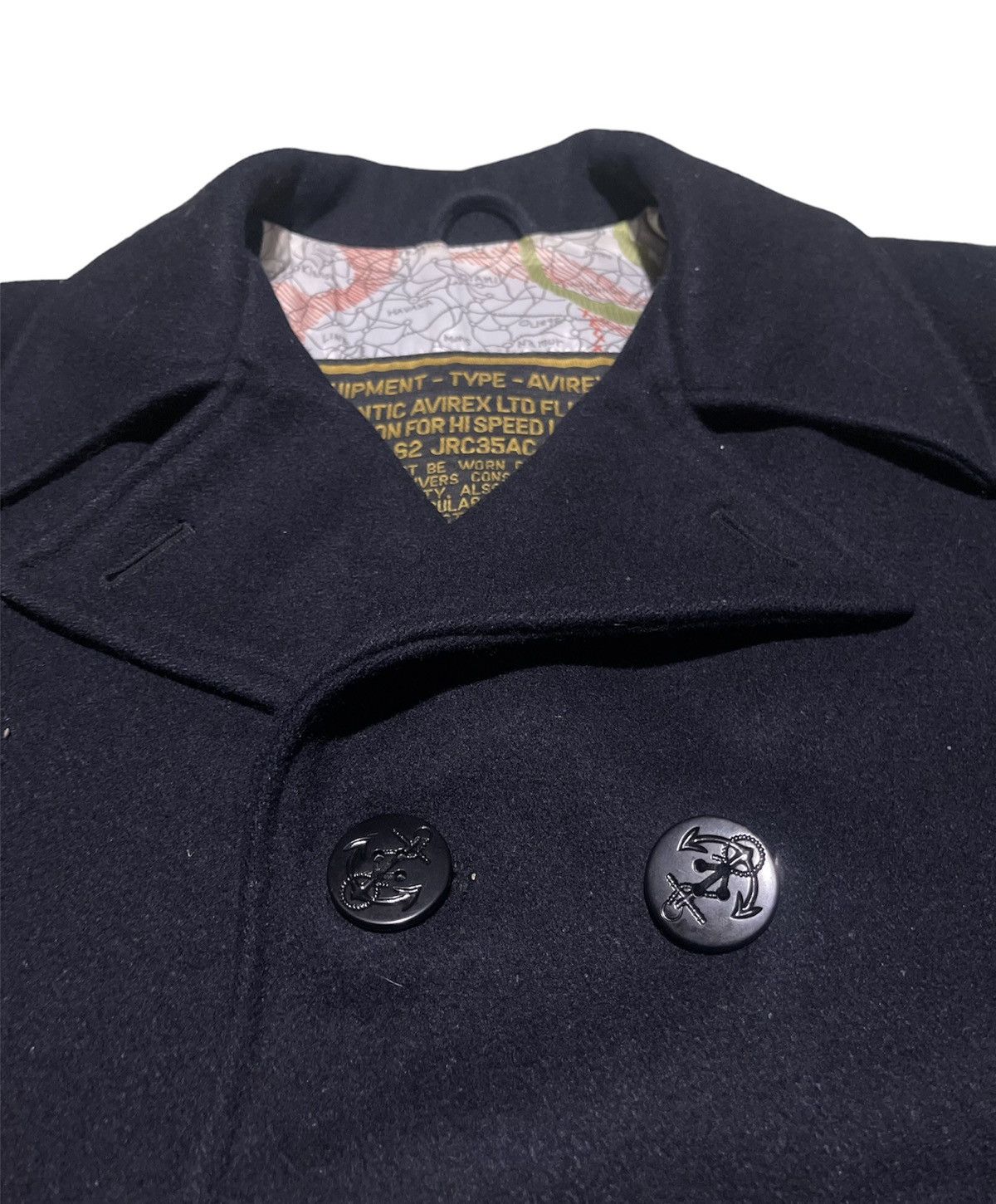 Avirex VINTAGE AVIREX DOUBLE BREASTED WOOL DOUBLE COLLAR JACKET Size US M / EU 48-50 / 2 - 7 Thumbnail