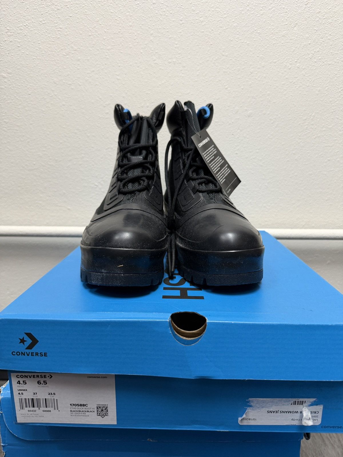 Ambush Design × Converse Converse x Ambush CTAS Duck Boot Black Canvas Womens Size US 6.5 / IT 36.5 - 2 Thumbnail