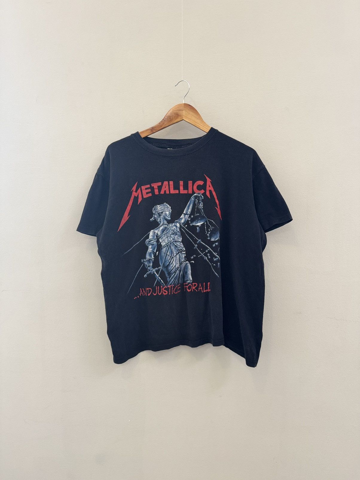 Band Tees × Metallica × Vintage Vintage 90s Metallica And Justice For All Shirt Size US M / EU 48-50 / 2 - 1 Thumbnail