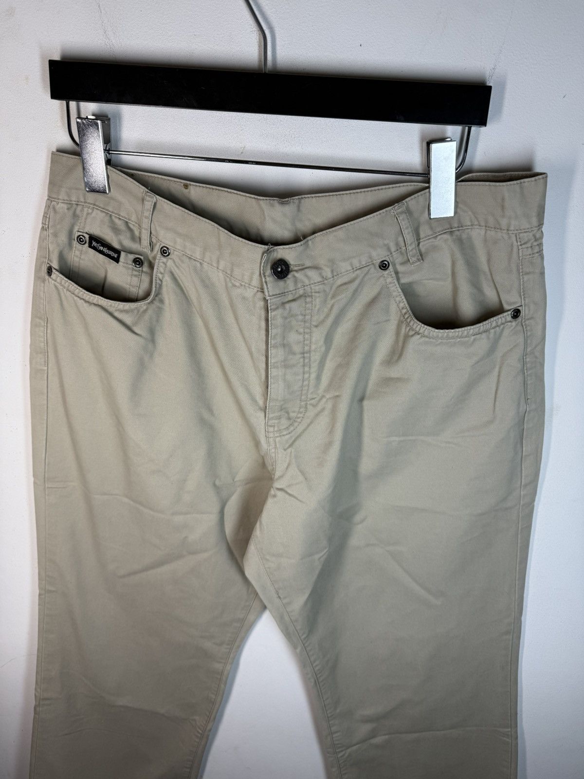 Yves Saint Laurent Beige 36x32 YSL Jeans Cotton Pants Size US 36 / EU 52 - 21 Thumbnail