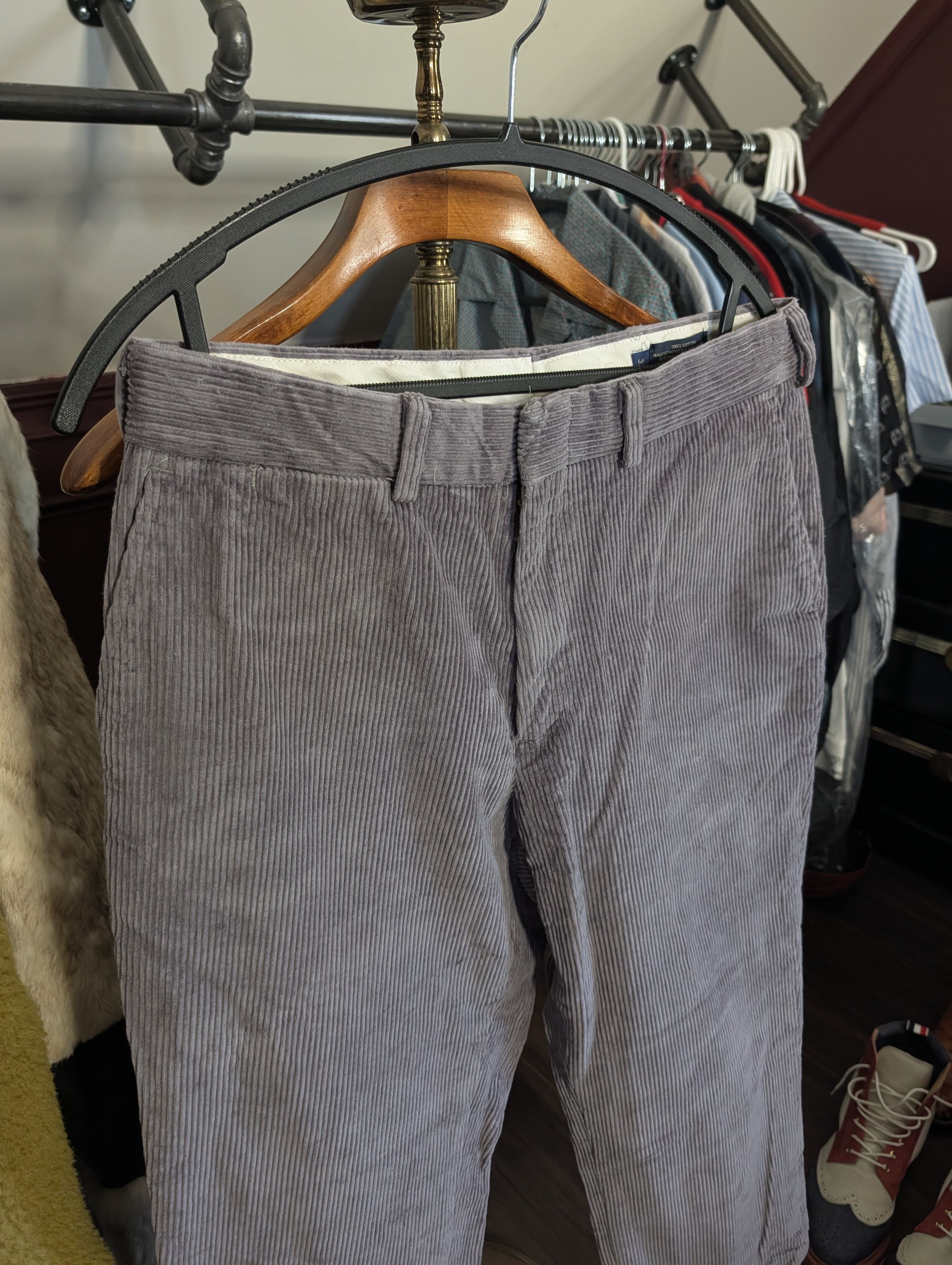 J. Press Vintage MiUSA light blue/gray corduroy pants 30" Size US 30 / EU 46 - 2 Thumbnail