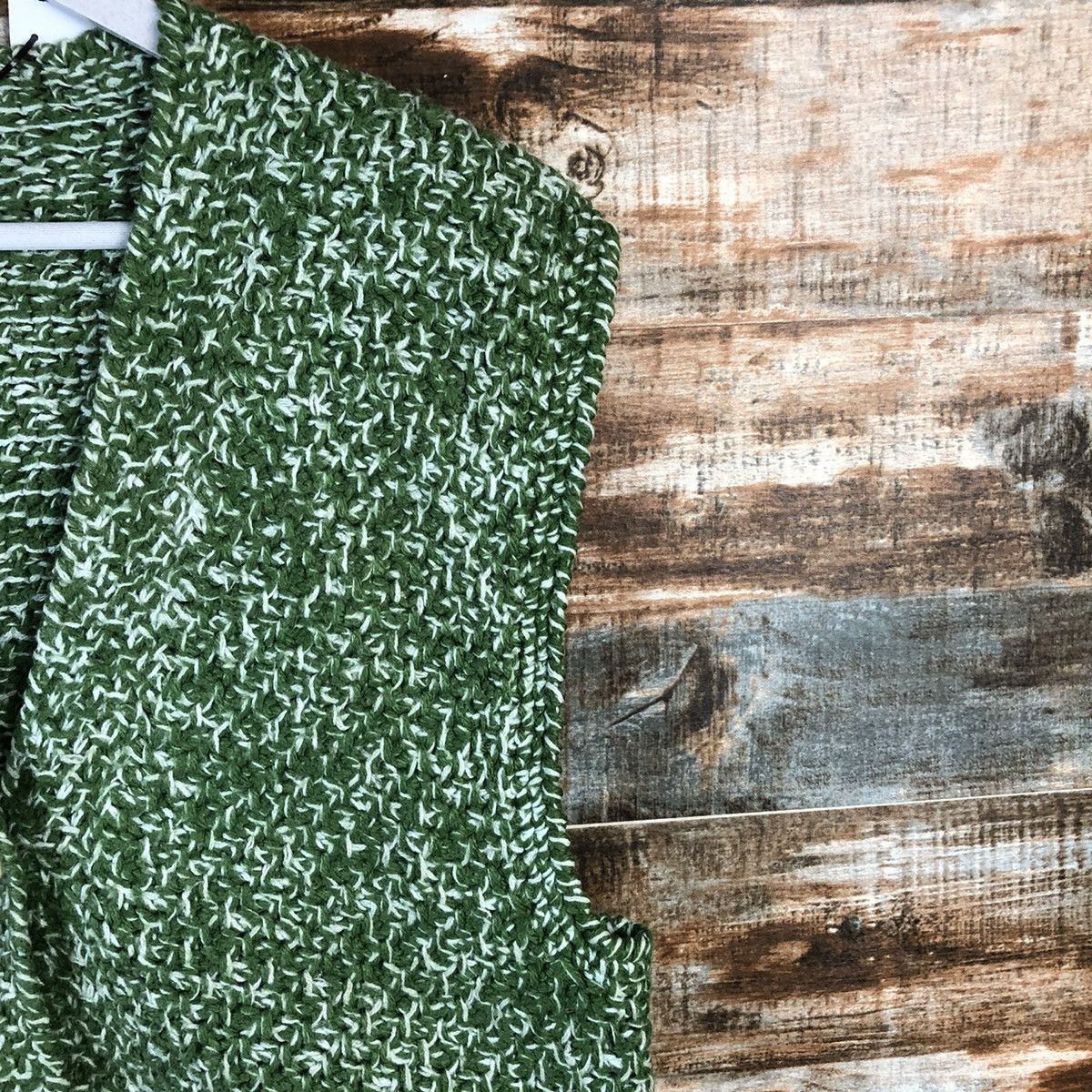 Handmade Hand Made vintage Green Vest Knitwear #A2190 Size US M / EU 48-50 / 2 - 8 Thumbnail