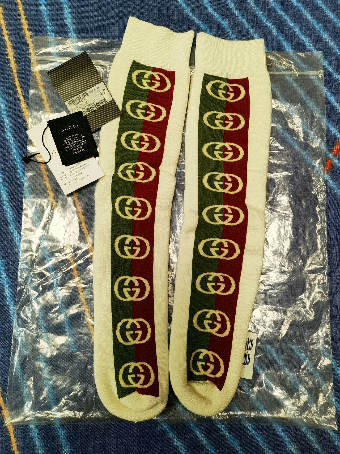 Gucci Gucci Sports Long Socks Size ONE SIZE - 1 Thumbnail
