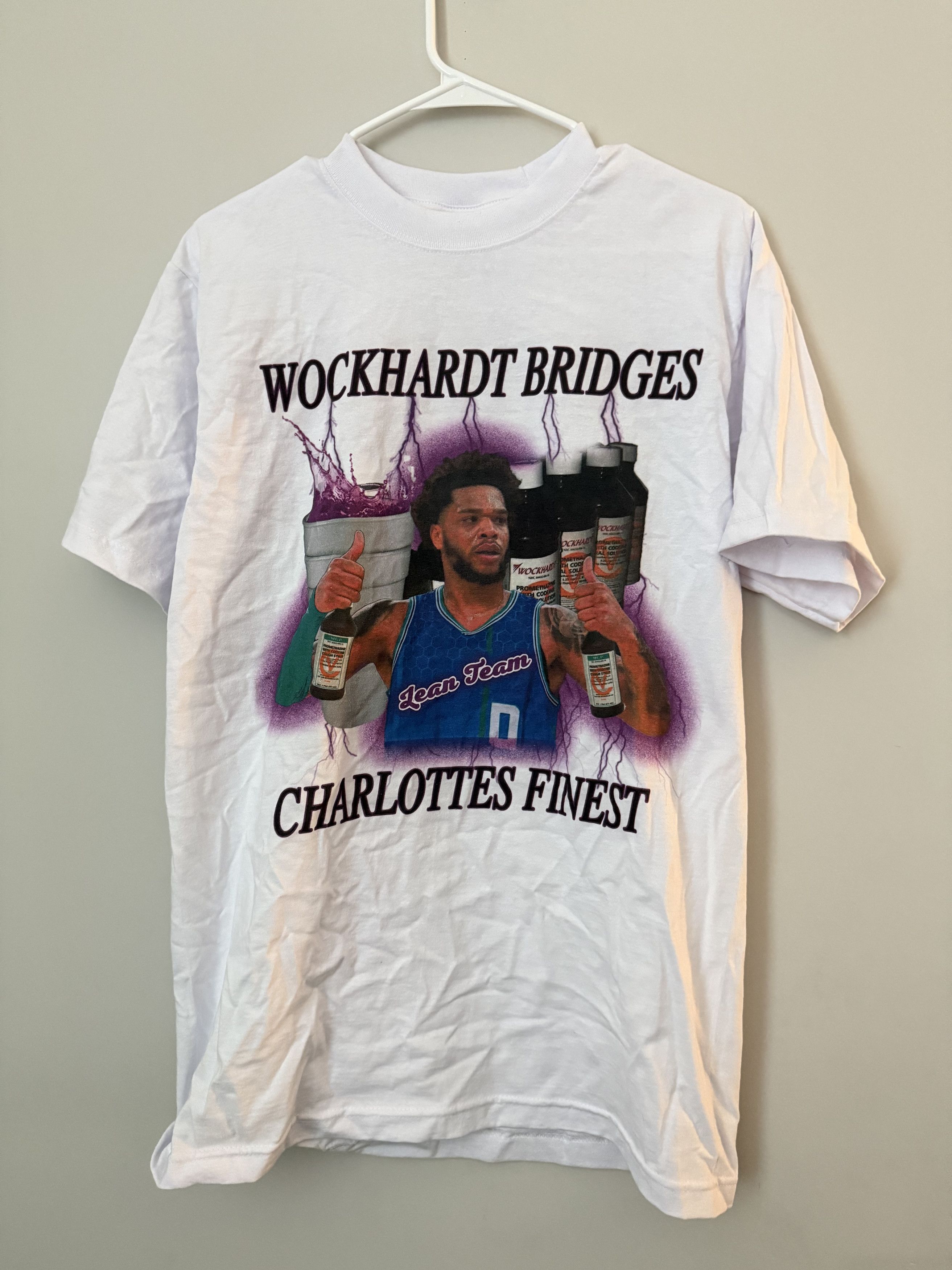 NBA Wockhardt Bridges Lean Parody Tee Size US XL / EU 56 / 4 - 1 Thumbnail
