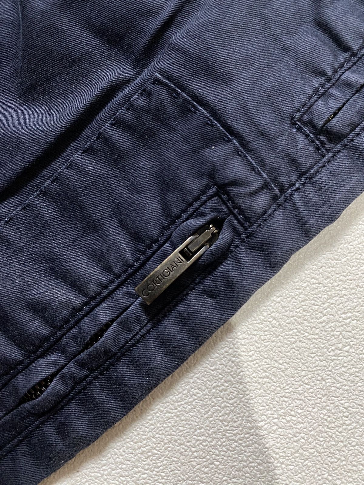 Cortigiani Cortigiani Mens Blue Navy Made In Italy Multi Pocket Size US 31 - 8 Thumbnail