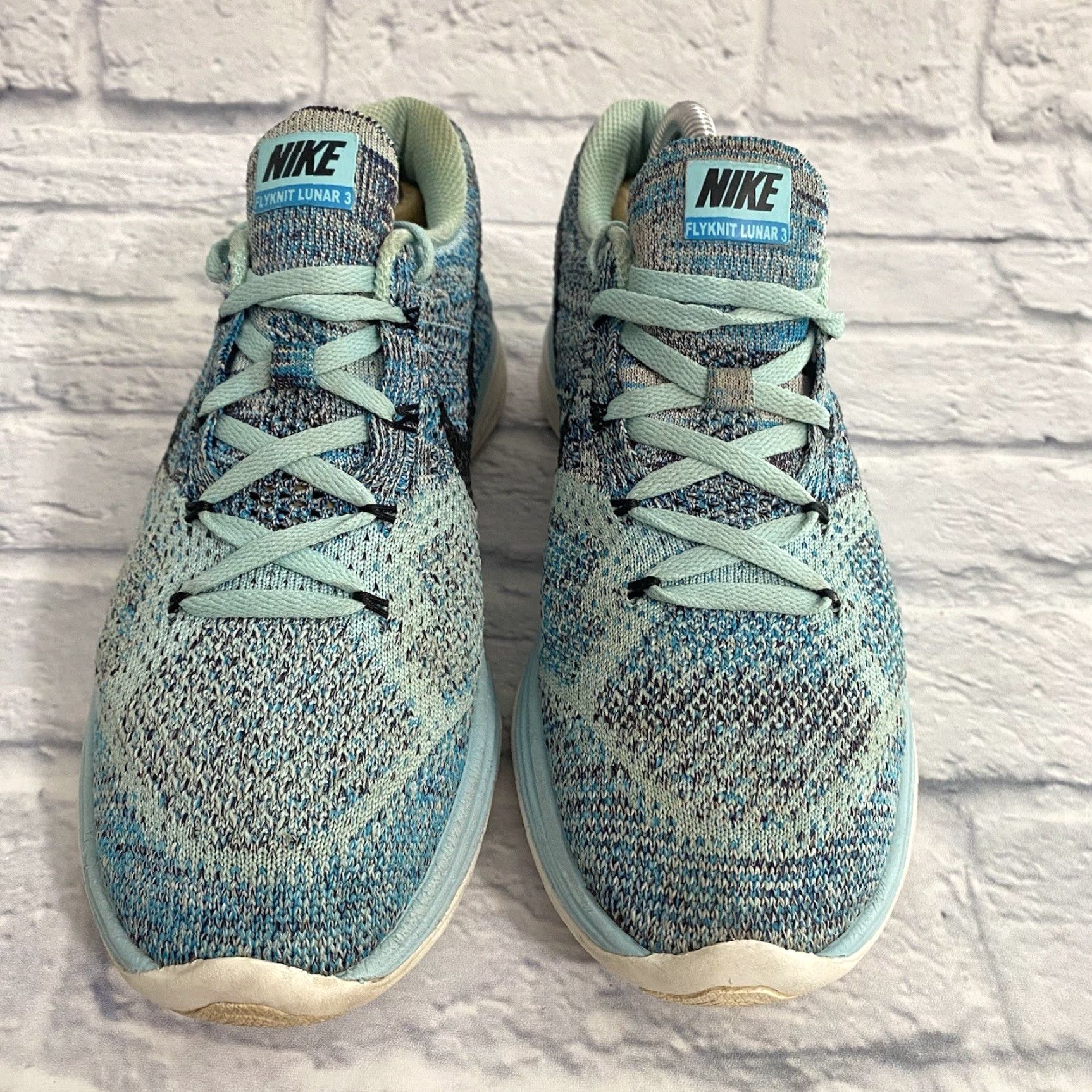 Nike Nike Flyknit Lunar 3 Blue Sneakers Women's Size 8 Shoes Athletic 698182-404 Size US 8 / IT 38 - 2 Thumbnail