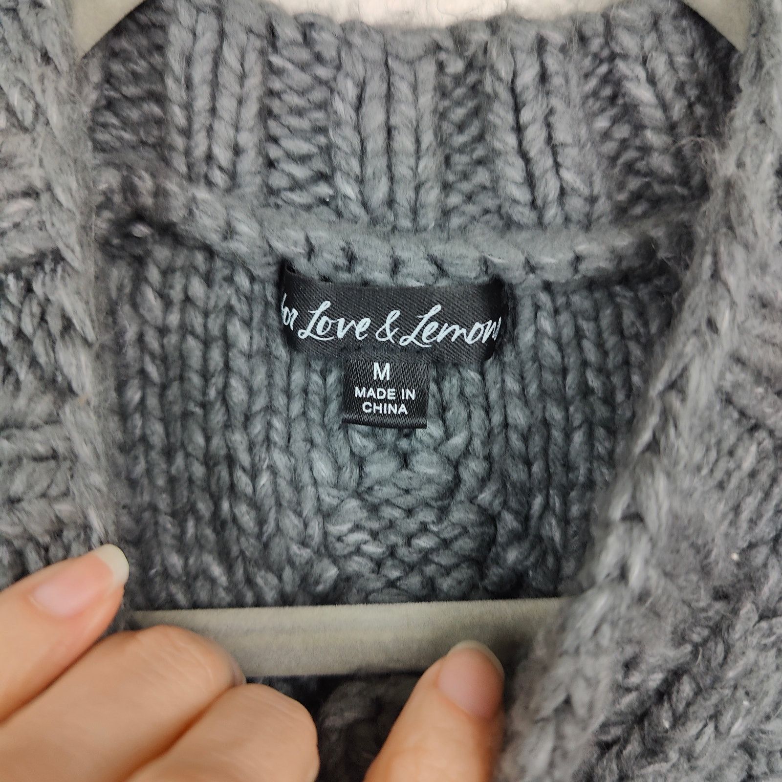 Other For Love & Lemons Andie Cut-Out Sweater Womens Small Gray Size S / US 4 / IT 40 - 4 Thumbnail