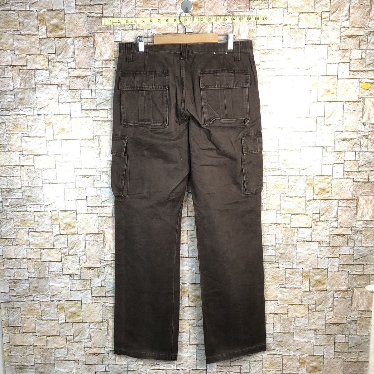 Japanese Brand Uniqlo Dark Brown Cargo Multipocket Pants #A615 Size US 32 / EU 48 - 15 Thumbnail