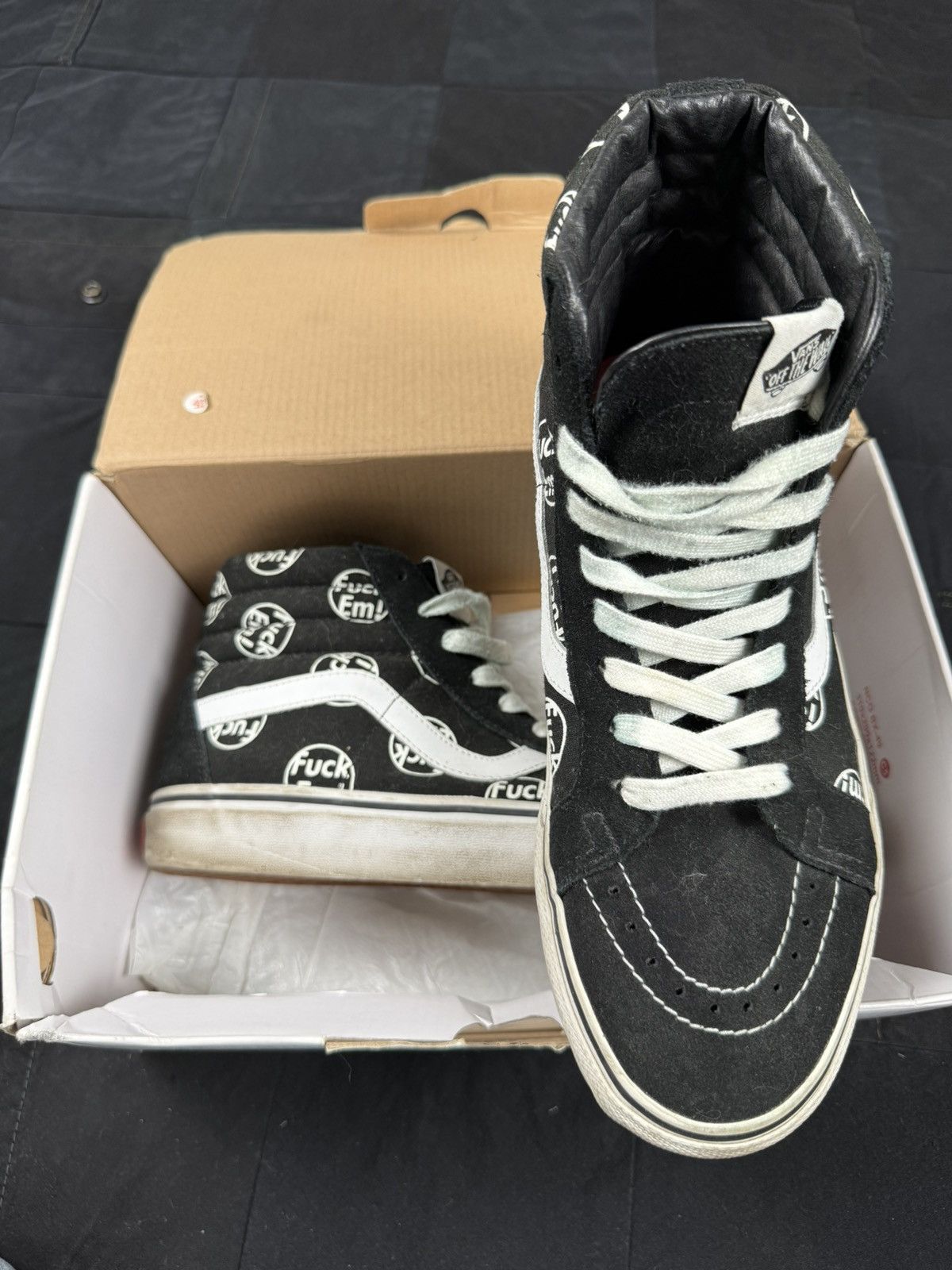 Supreme × Vans Fuck em Sk8-Hi Reissue Size US 9 / EU 42 - 3 Thumbnail