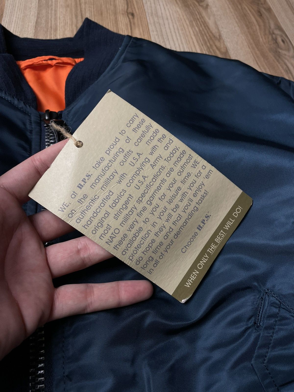 Japanese Brand × Vintage Vintage Bomber Jacket Intermediate MA-1 H.P.S. Size US L / EU 52-54 / 3 - 3 Thumbnail