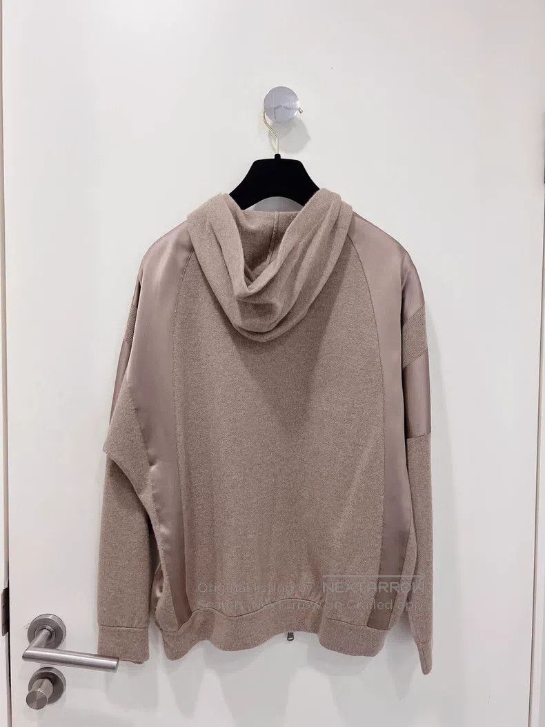 Brunello Cucinelli Brunello Cucinelli Caramel Silk and Cashmere Blended Open Size XS / US 0-2 / IT 36-38 - 2 Thumbnail