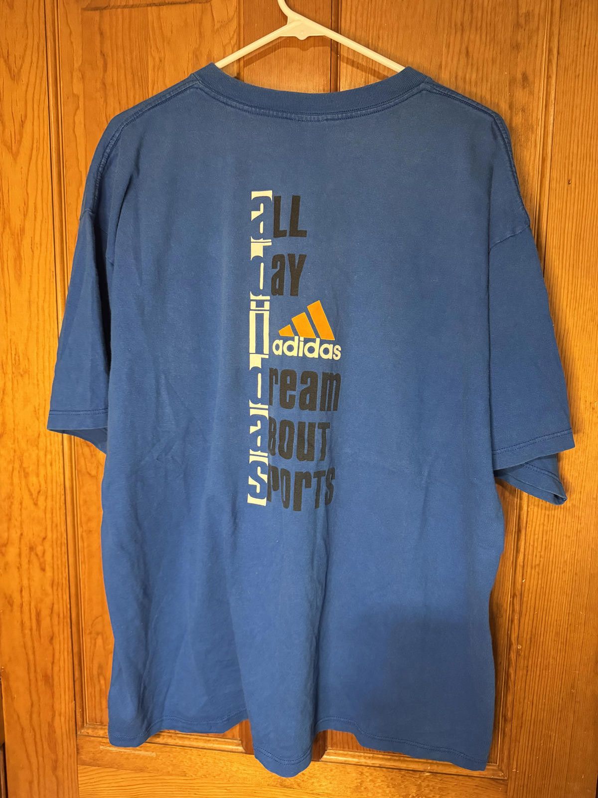 Adidas Vintage Adidas Men's Blue Activewear T-Shirt Size XL Size ONE SIZE - 2 Thumbnail