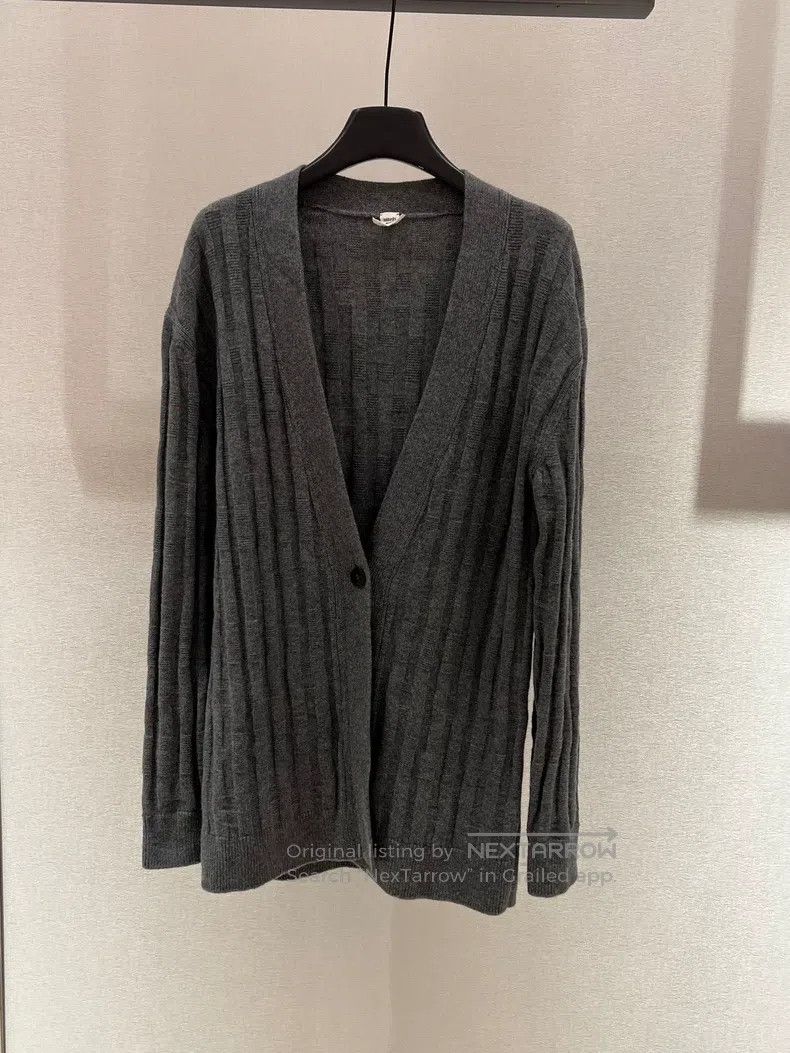Hermes Hermes Gray wool cardigan Size XXS / US 00 / IT 34 - 1 Thumbnail