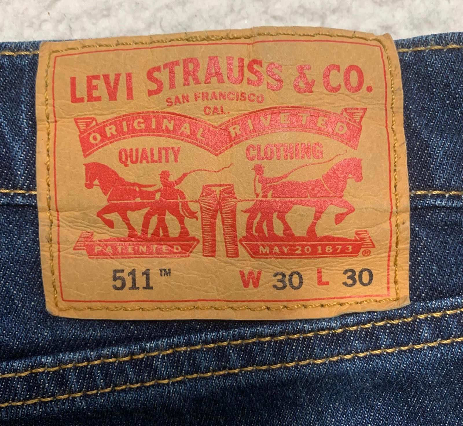 Other Levi's 511 Slim Fit Jeans Men's 30x30 Blue Classic Size US 30 / EU 46 - 4 Thumbnail