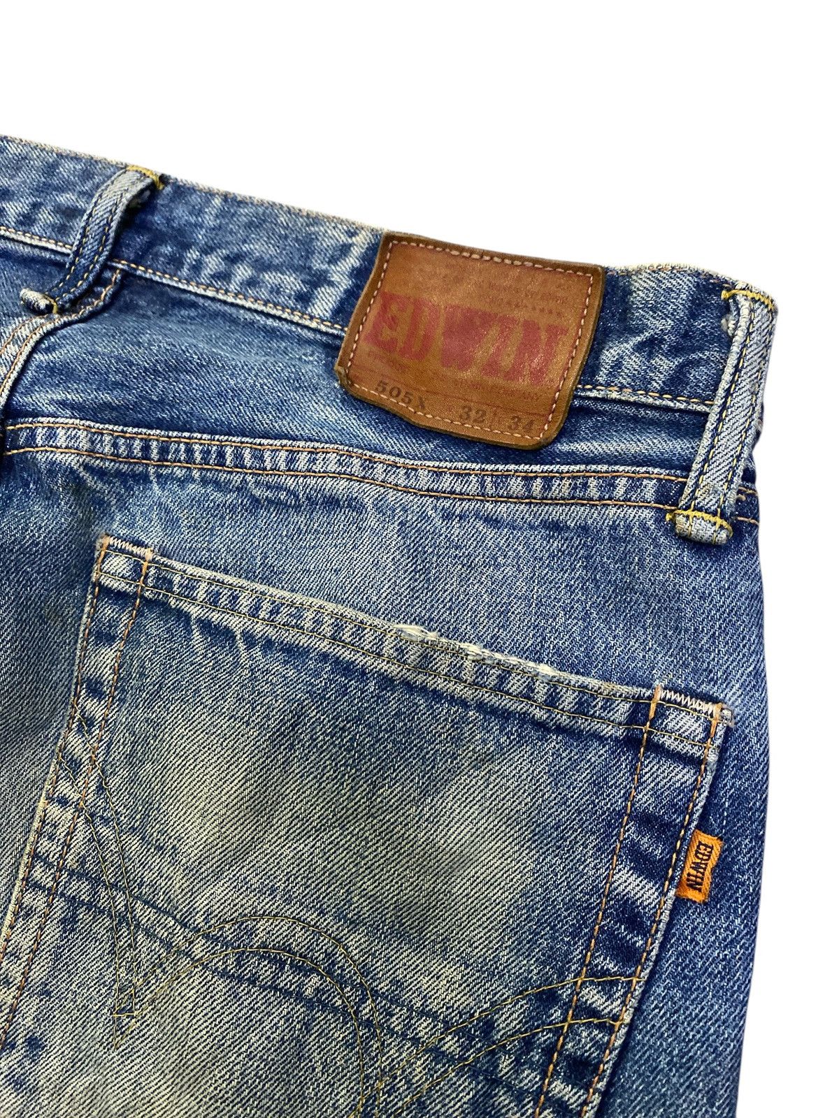 Edwin × Vintage Vintage Edwin 505x Patchwork Denim Selvedge Size US 32 / EU 48 - 17 Thumbnail