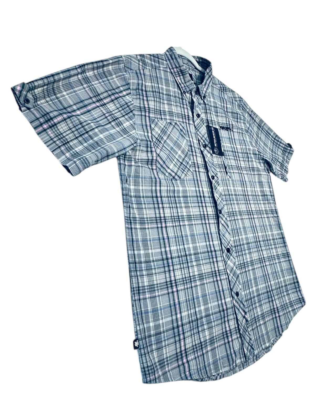 Zoo York Zoo York Shirt Men's UK Size XL Grey Check Short Sleeve Size US XL / EU 56 / 4 - 5 Thumbnail