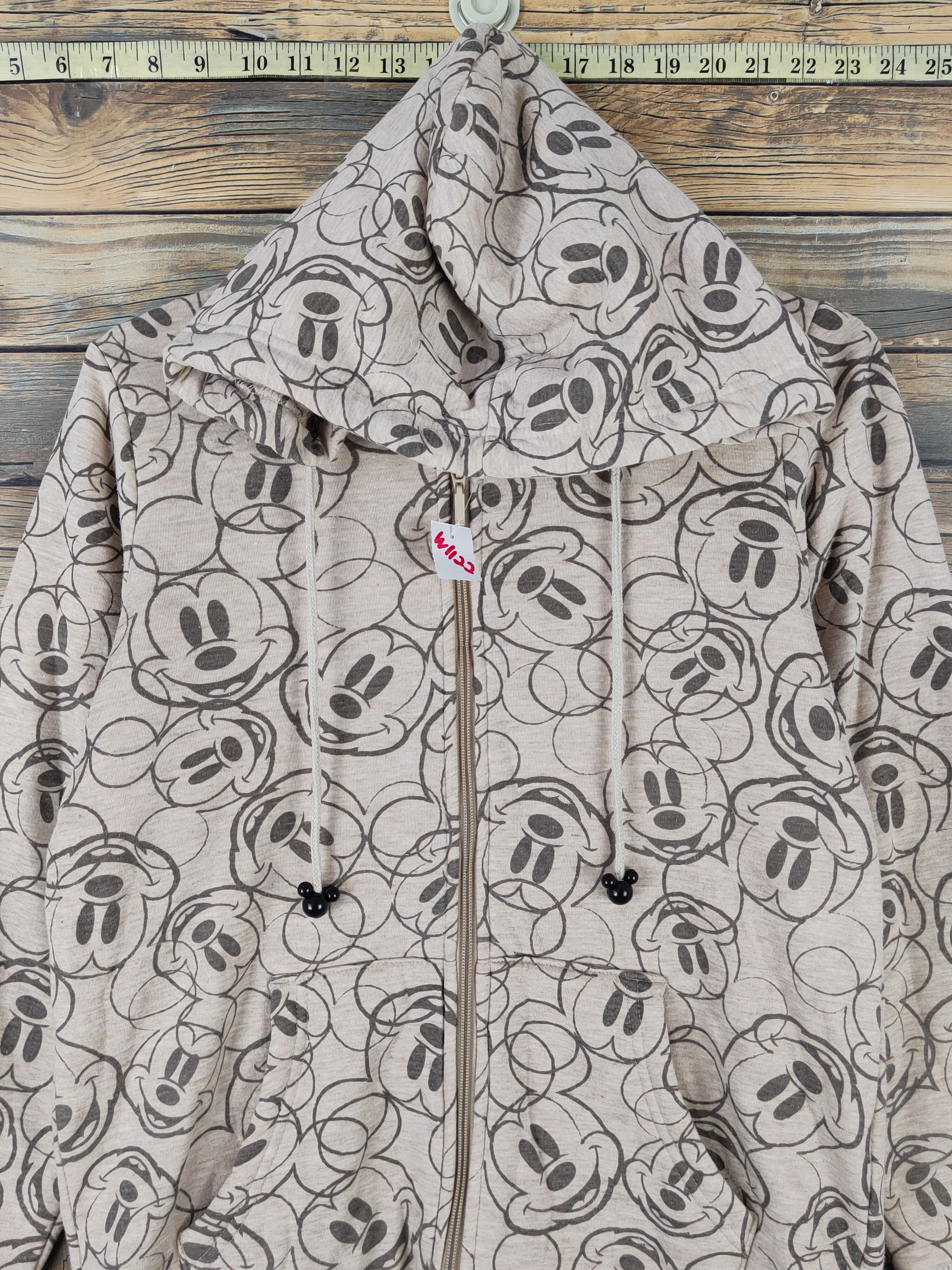 Disney × Japanese Brand × Mickey Mouse Disney Brown Mickey & Minnie Hoodie Sweatshirts #W111122 Size M / US 6-8 / IT 42-44 - 2 Thumbnail